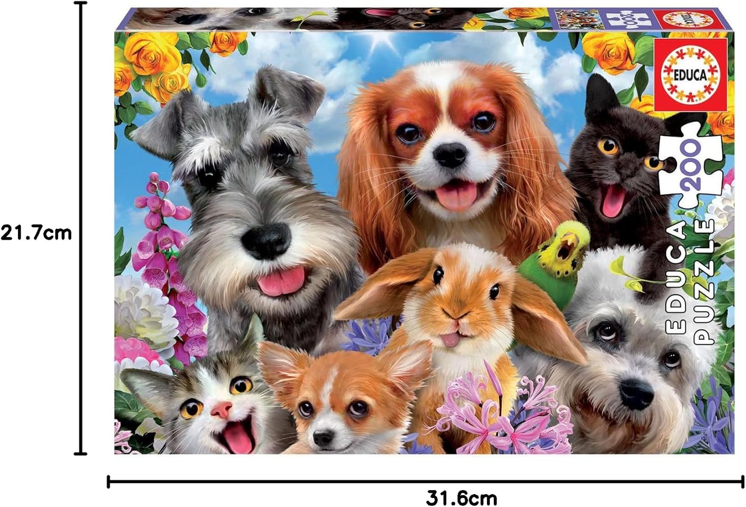 Thumbnail 6 de Educa Puzzle 200 Pièces Pet Selfie – 40 x 28 cm, dès 6 ans