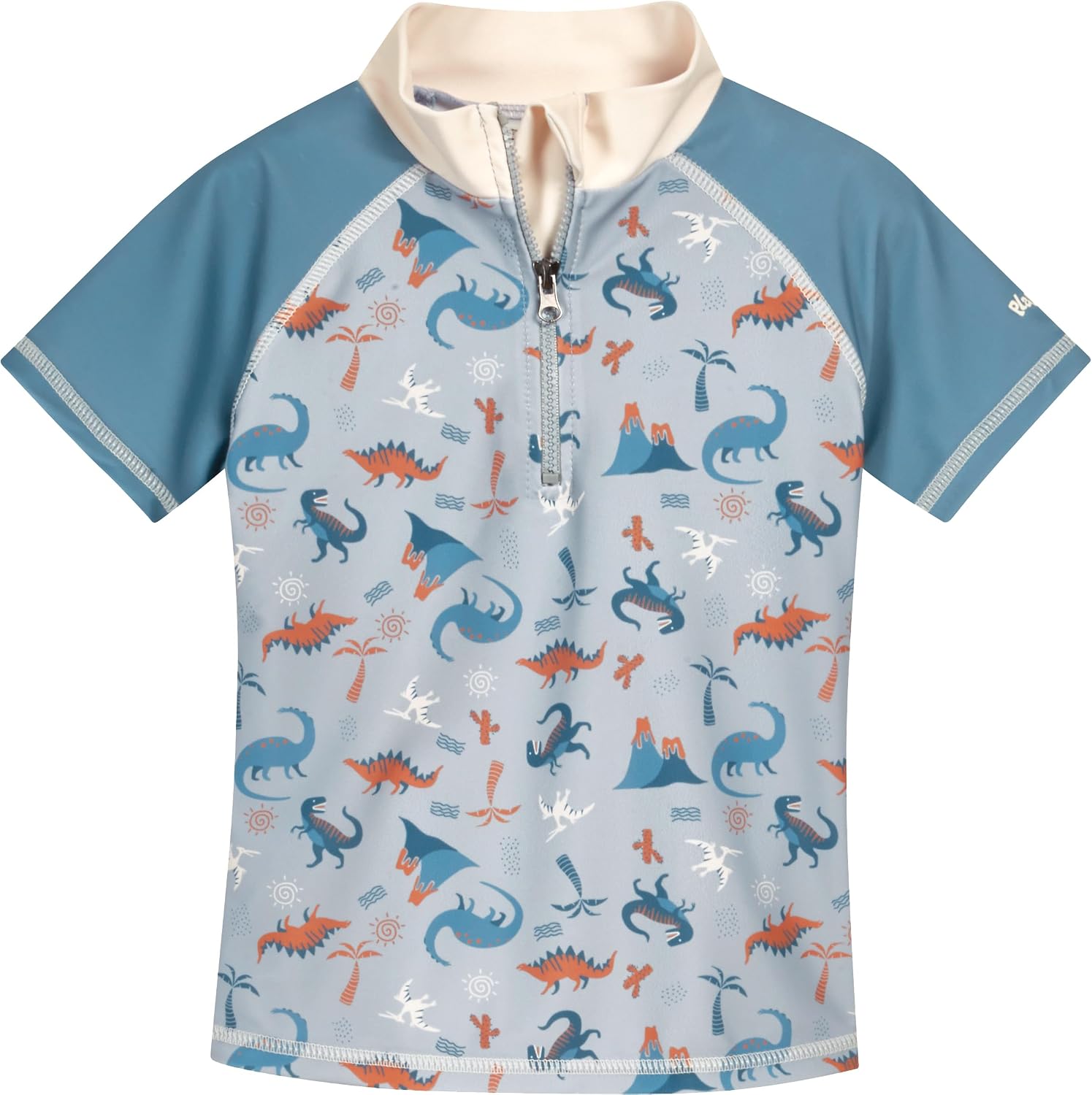 Detalle de Playshoes Jungen Zweiteiler Rash-Guard-Set (1er Pack) – UV-Schutz 50+ und schnelltrocknend