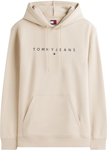 Thumbnail 4 de Tommy Jeans TJM Reg Linear Logo Hoodie Sudadera beige XXL