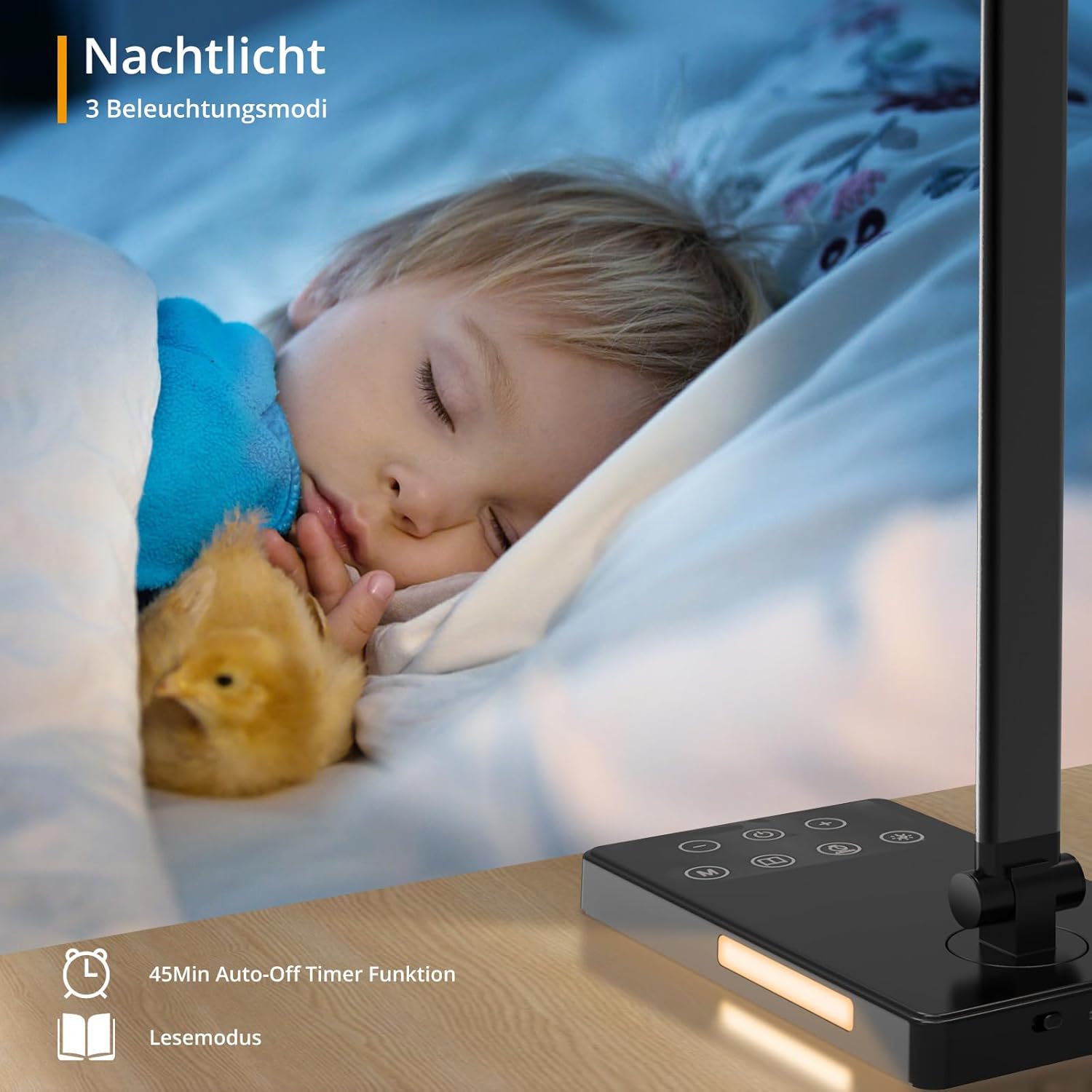Thumbnail 4 de iVict Zweikopf Schreibtischlampe mit Touch Steuerung
