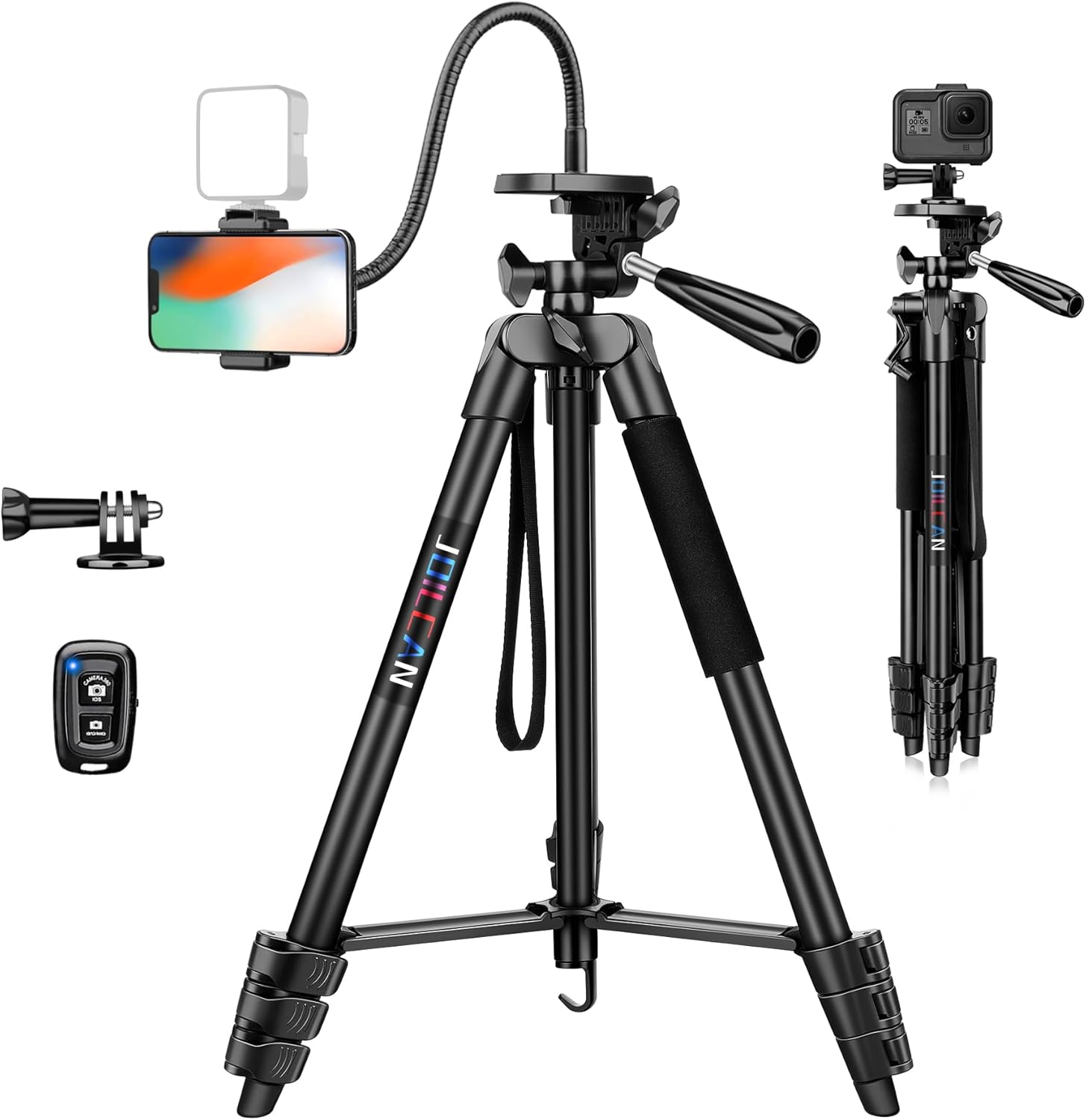 Detalle de JOILCAN phone tripod, 67.7 inch overhead