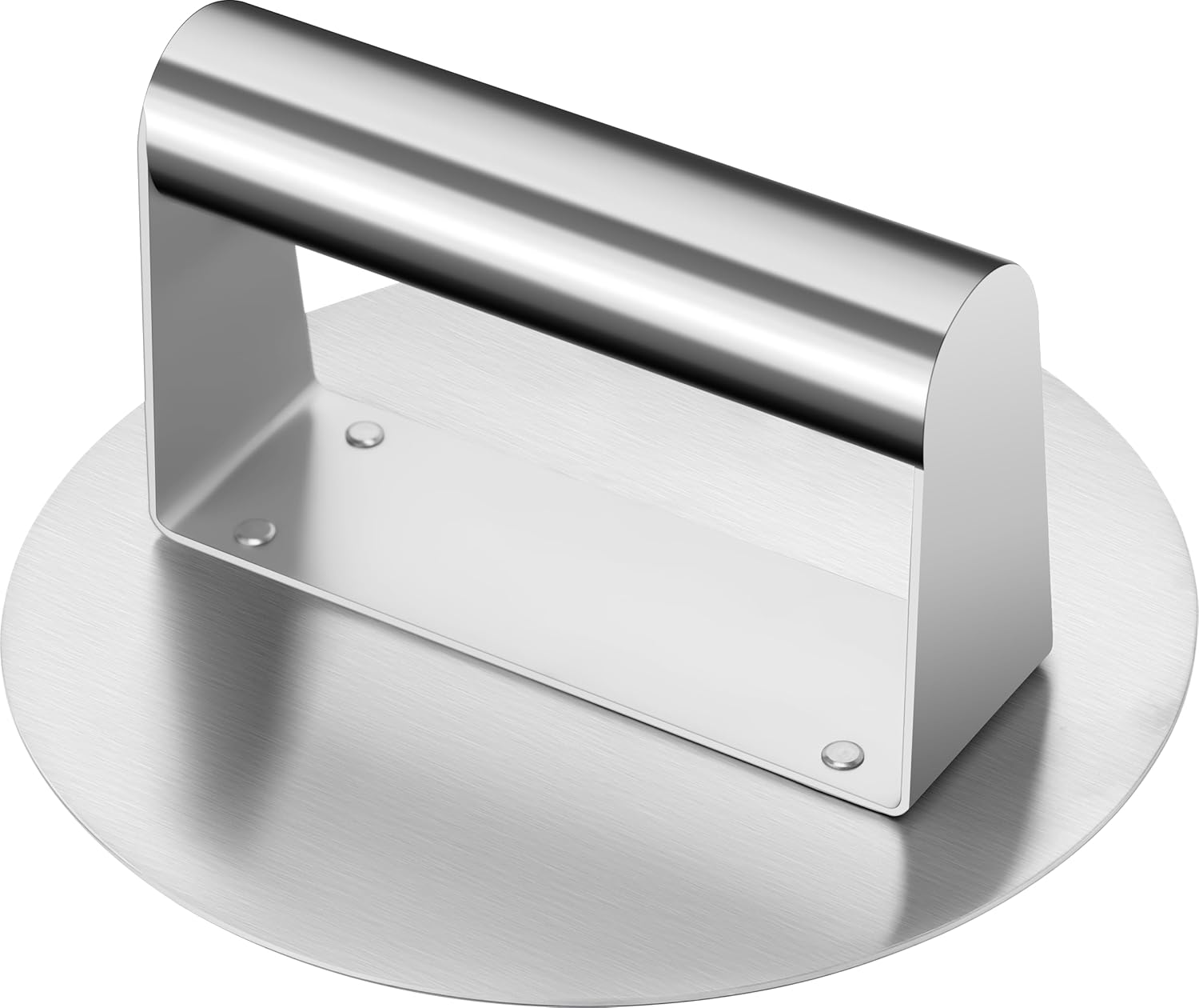 Detalle de Whaleme 6.2-Inch Stainless Steel Burger Press: One-Piece, Non-Stick Smash Tool for Perfect Burgers