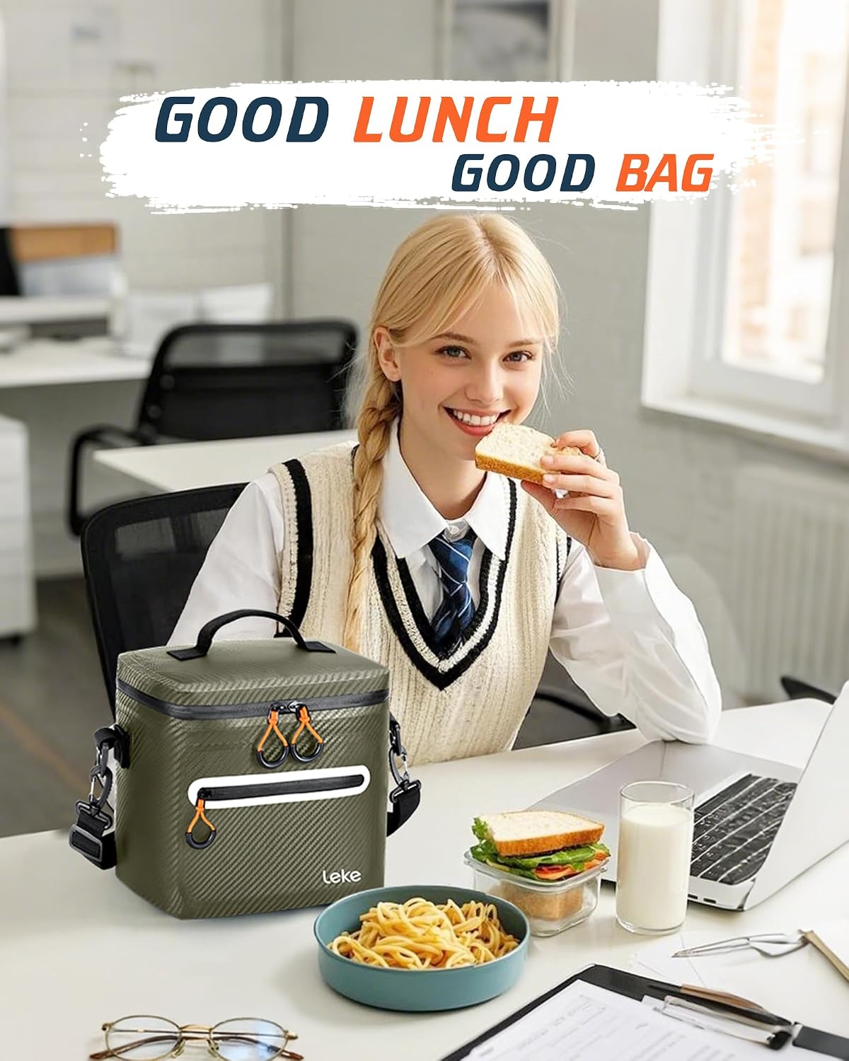 Thumbnail 6 de Lekesky Cool Bag 12/20L: Waterproof, Leakproof Insulated Lunch Bag for Work and Outdoors