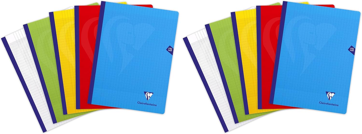 Thumbnail 6 de Clairefontaine 309341C Cahier Grand Carreaux 24x32, 192 feuillets – Papier Velouté 90 g et couverture polyprop transparente