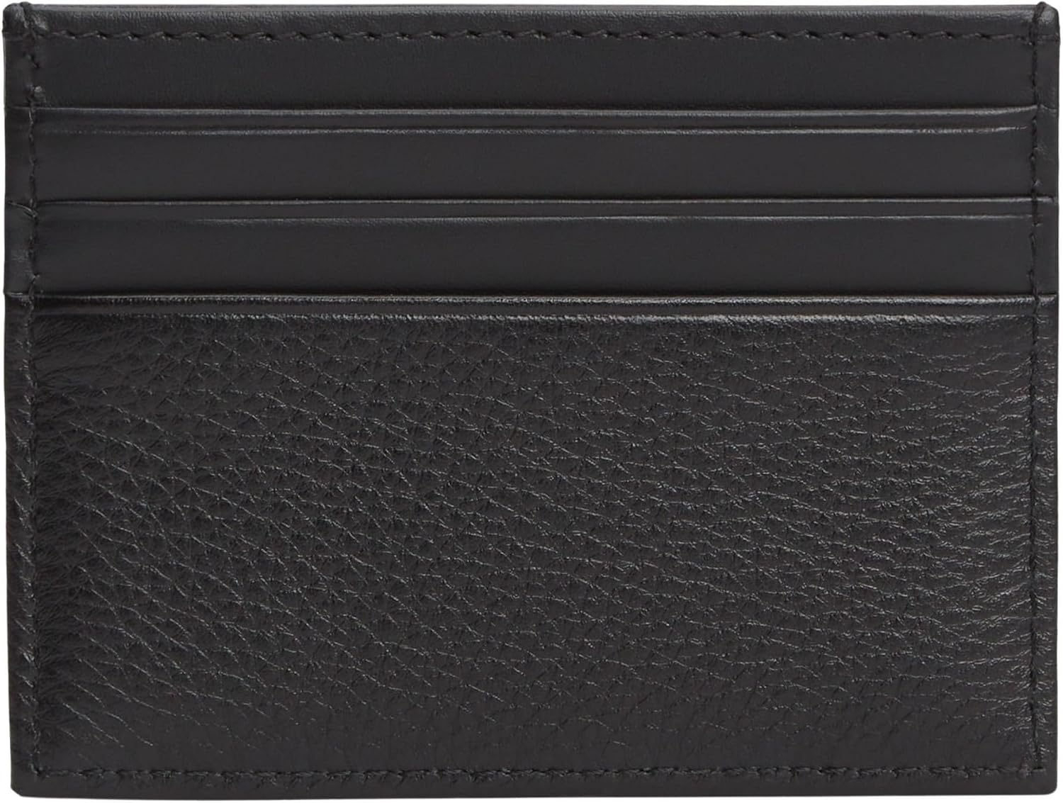 Detalle 2 de Tommy Hilfiger Herren Kartenetui Central Holder aus Leder, Schwarz