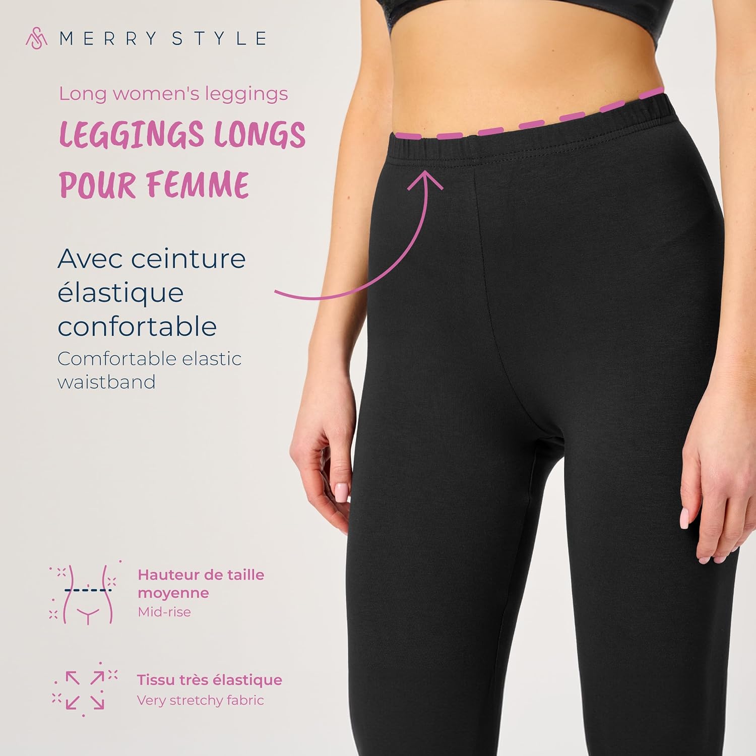Detalle de Legging long Merry Style Tenue Sport Femme MS10-143