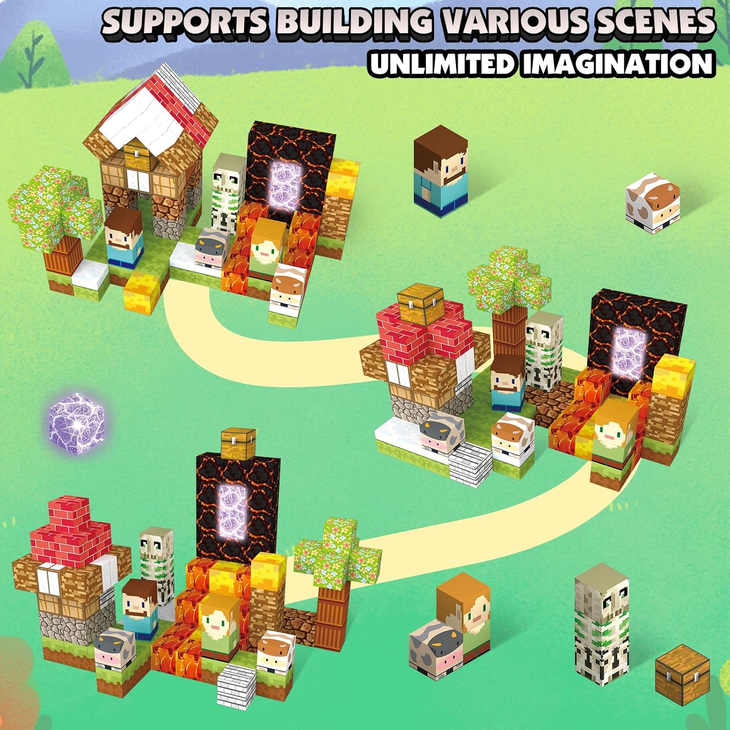 Thumbnail 5 de AIDYVOI Magnetic Blocks Set for Kids Ages 3-8 🧩