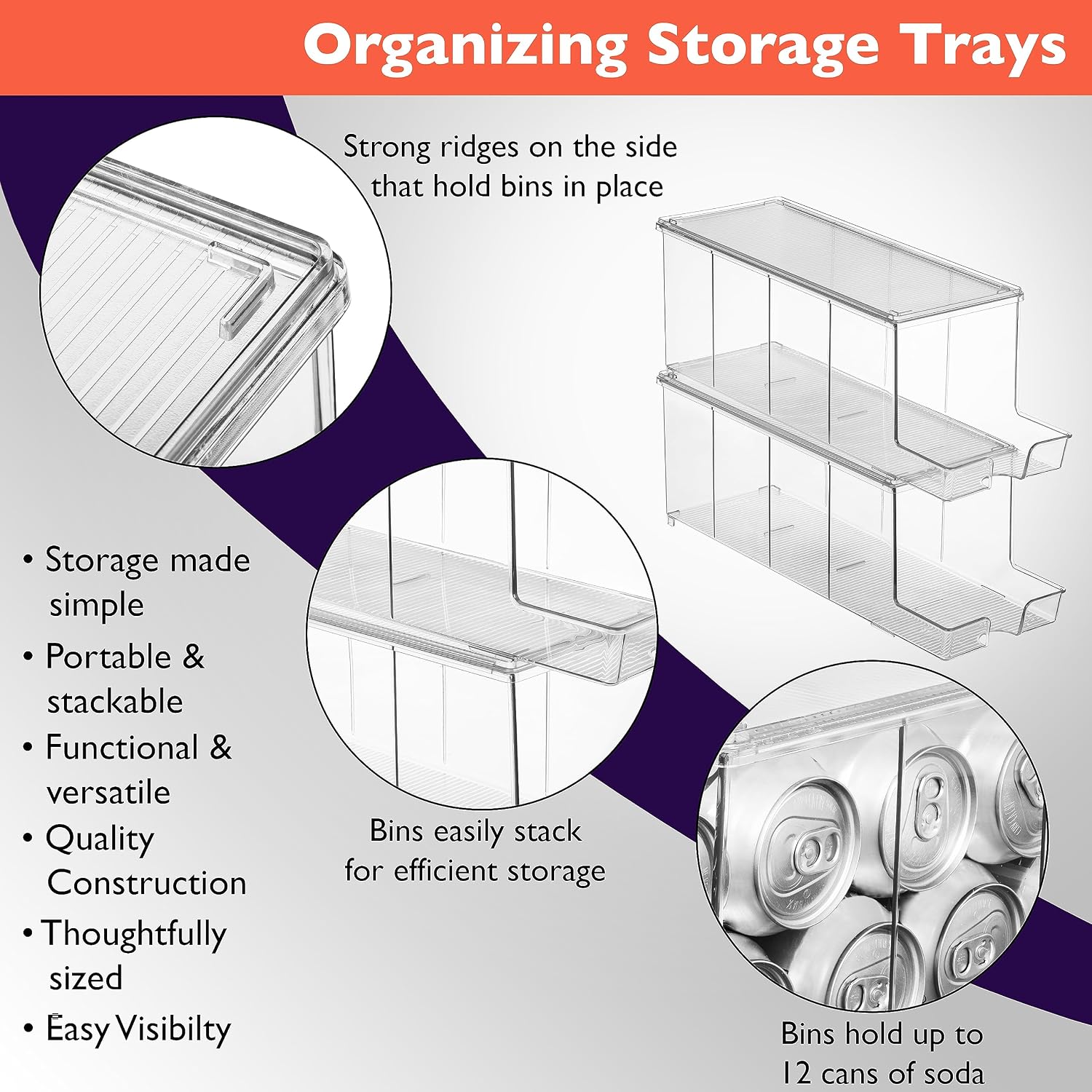 Thumbnail 3 de ClearSpace Soda Can Organizer 2-Pack