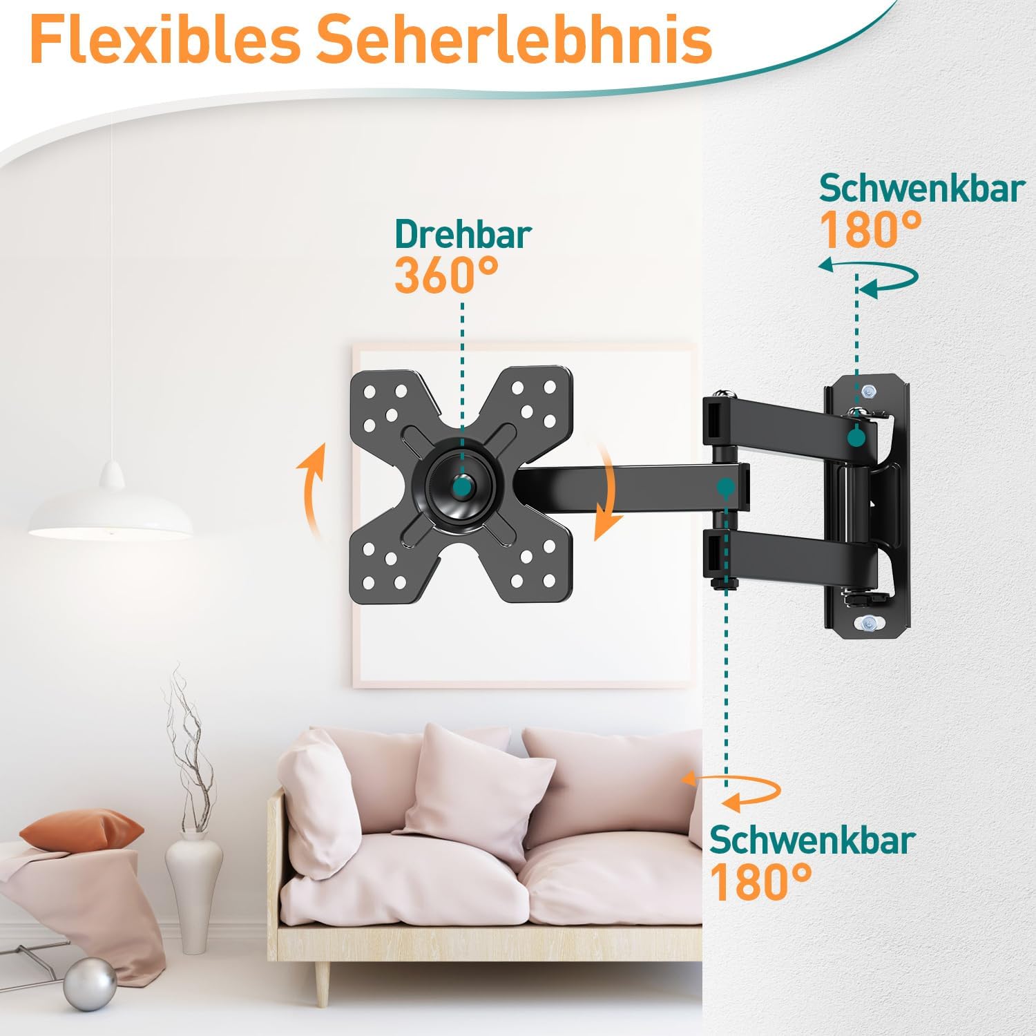 Detalle 2 de ELIVED EV026 Monitor Wandhalterung 14-30"