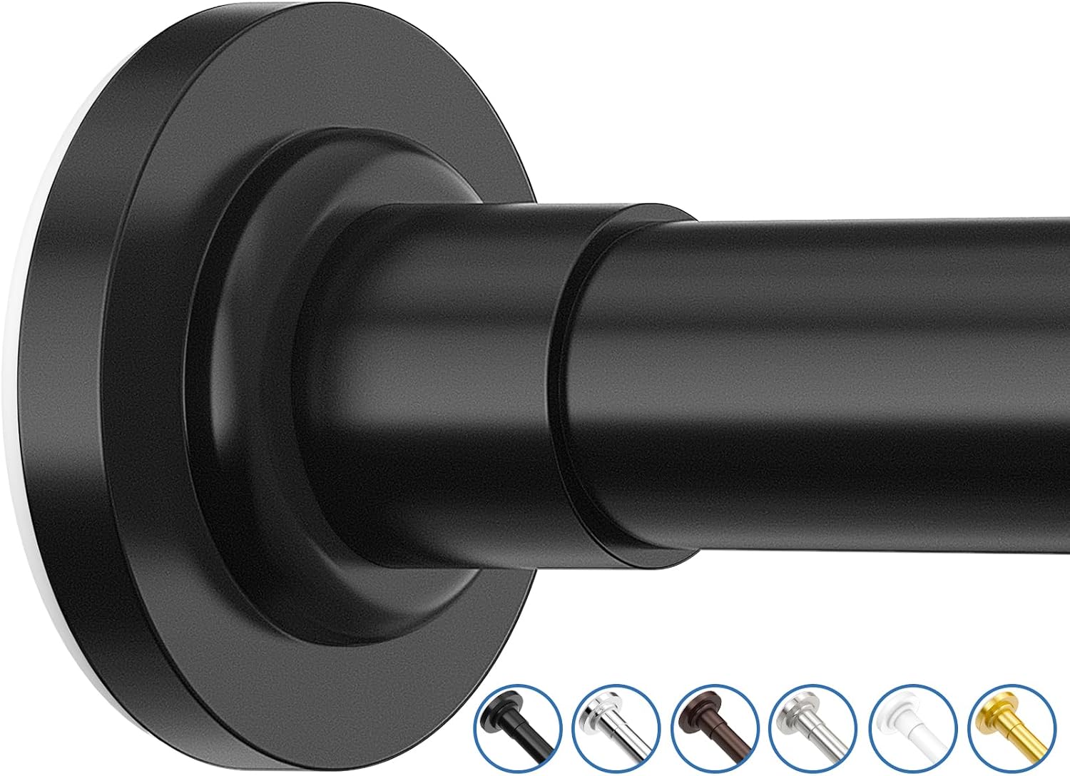 Detalle de SUNALLY Tension Shower Curtain Rod, 32–61 in