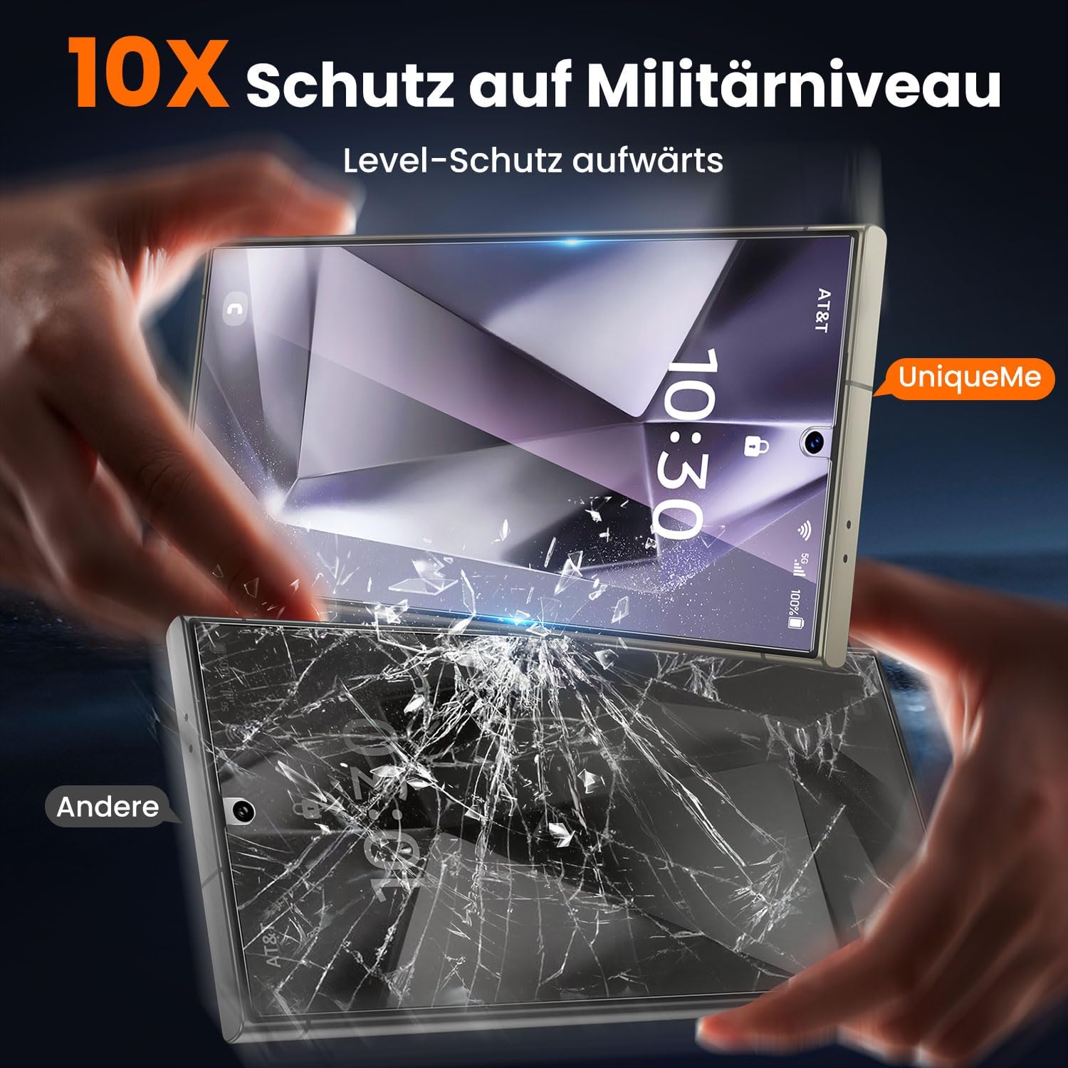 Detalle 2 de UniqueMe Samsung Galaxy S24 Ultra Panzerglas 28°