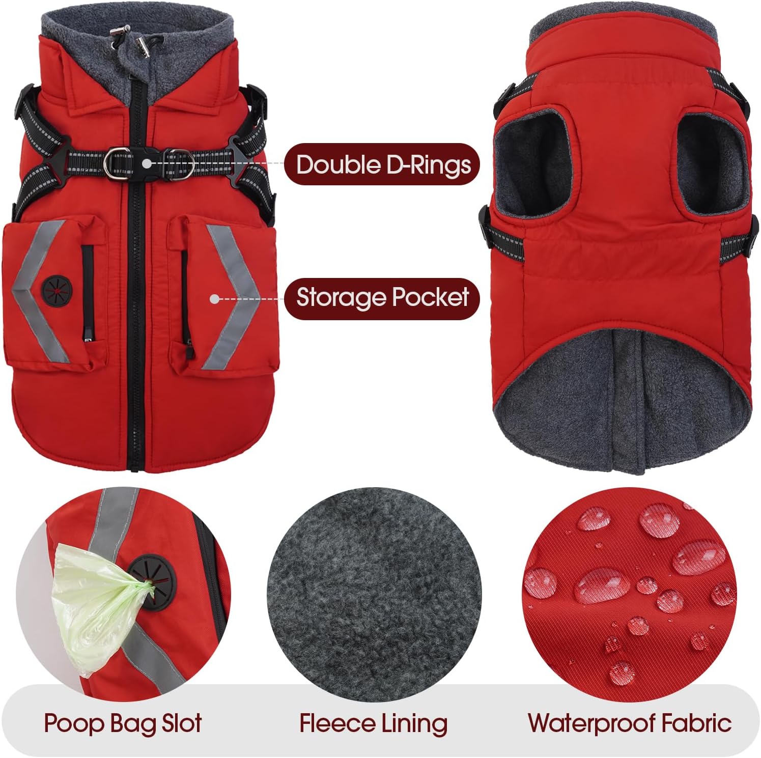 Detalle de FUAMEY Dog Coat, XL