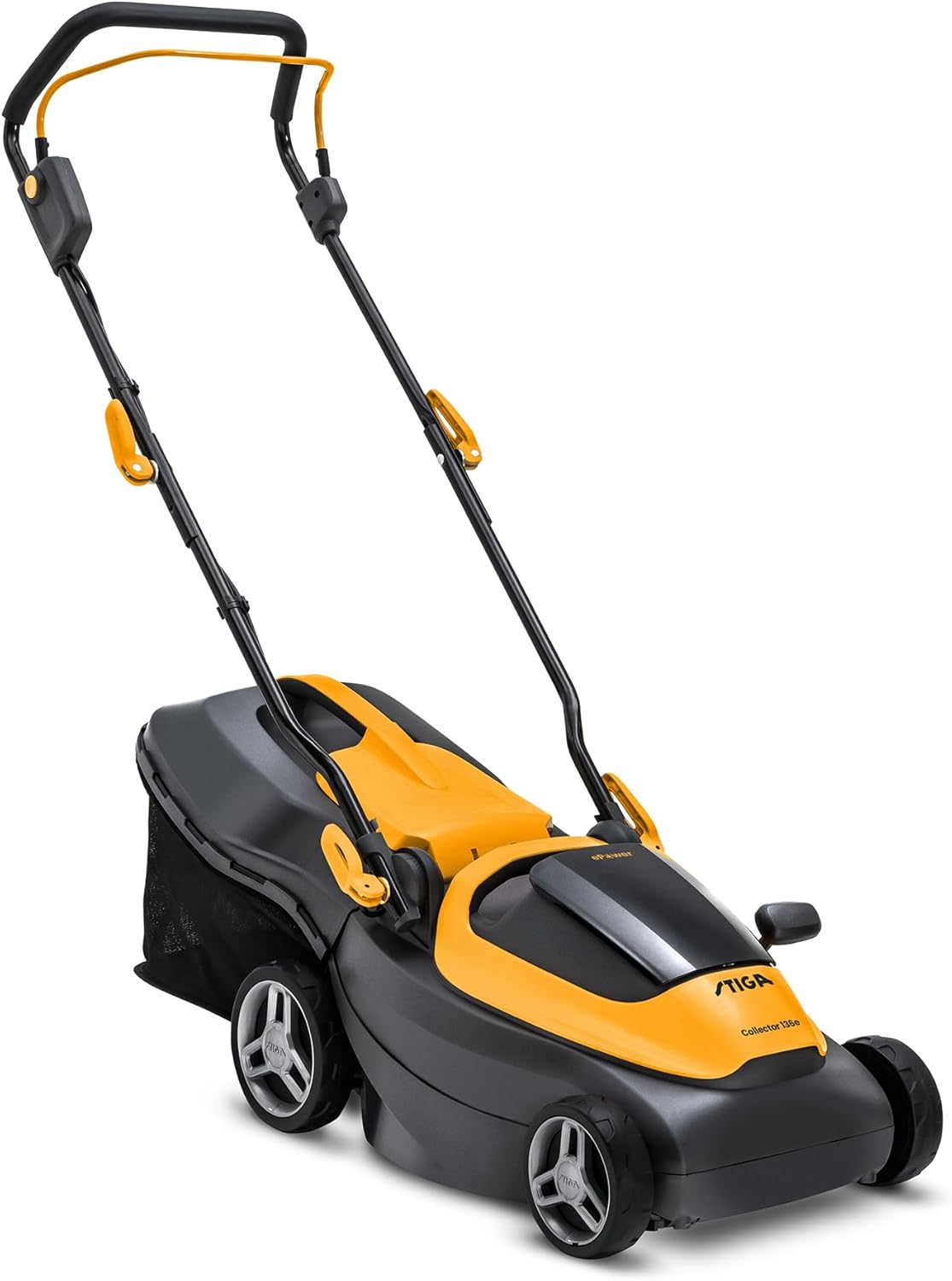 STIGA Collector 136e Kit 20 V (2×2 Ah) – tondeuse à batterie 34 cm, bac hybride 35 L