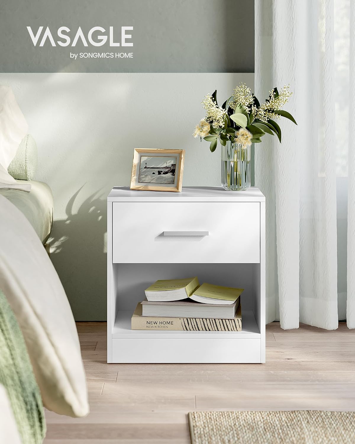 Detalle de VASAGLE LET619T14 comodino 75 kg