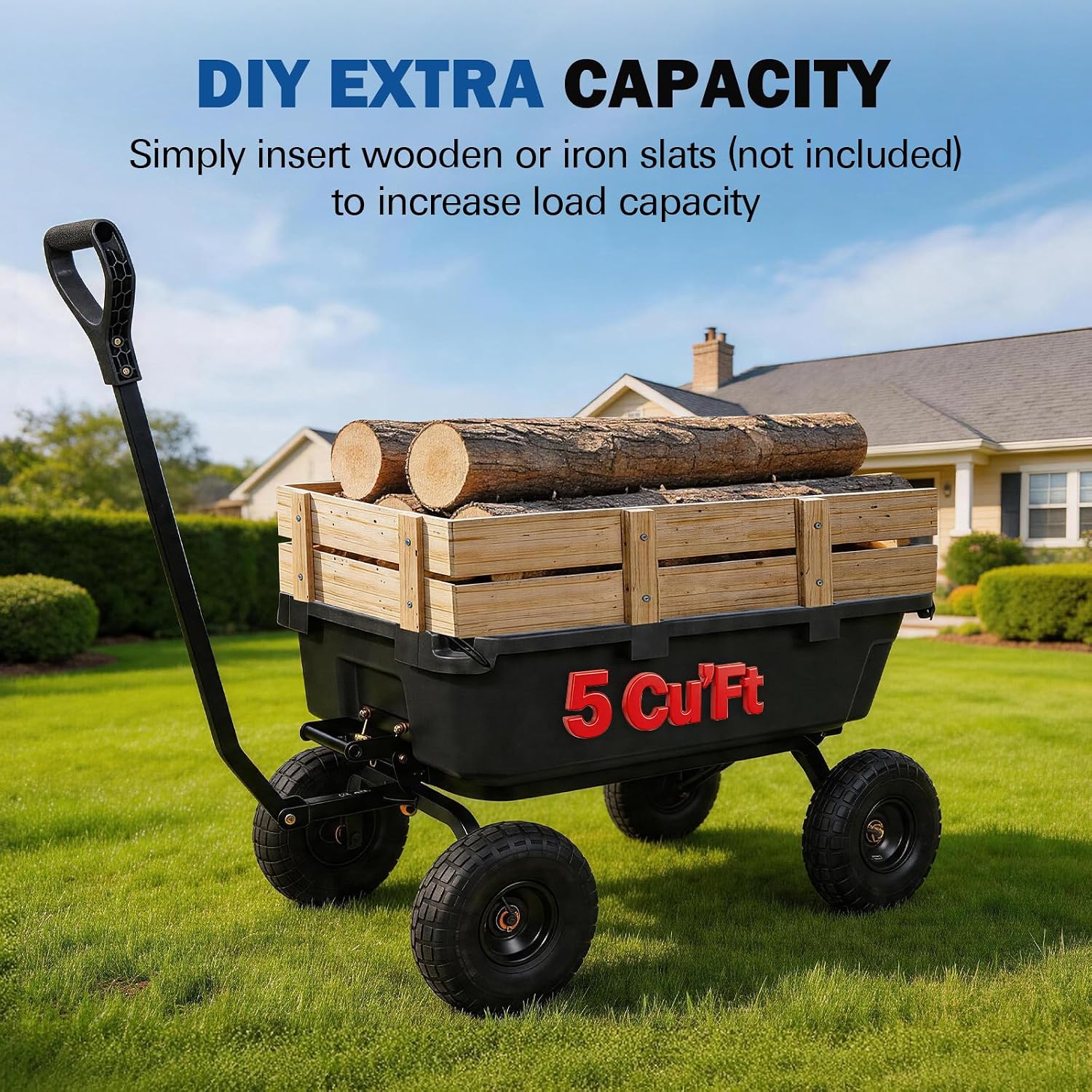 Detalle de BILT HARD Garden Dump Cart 5 Cu. Ft.