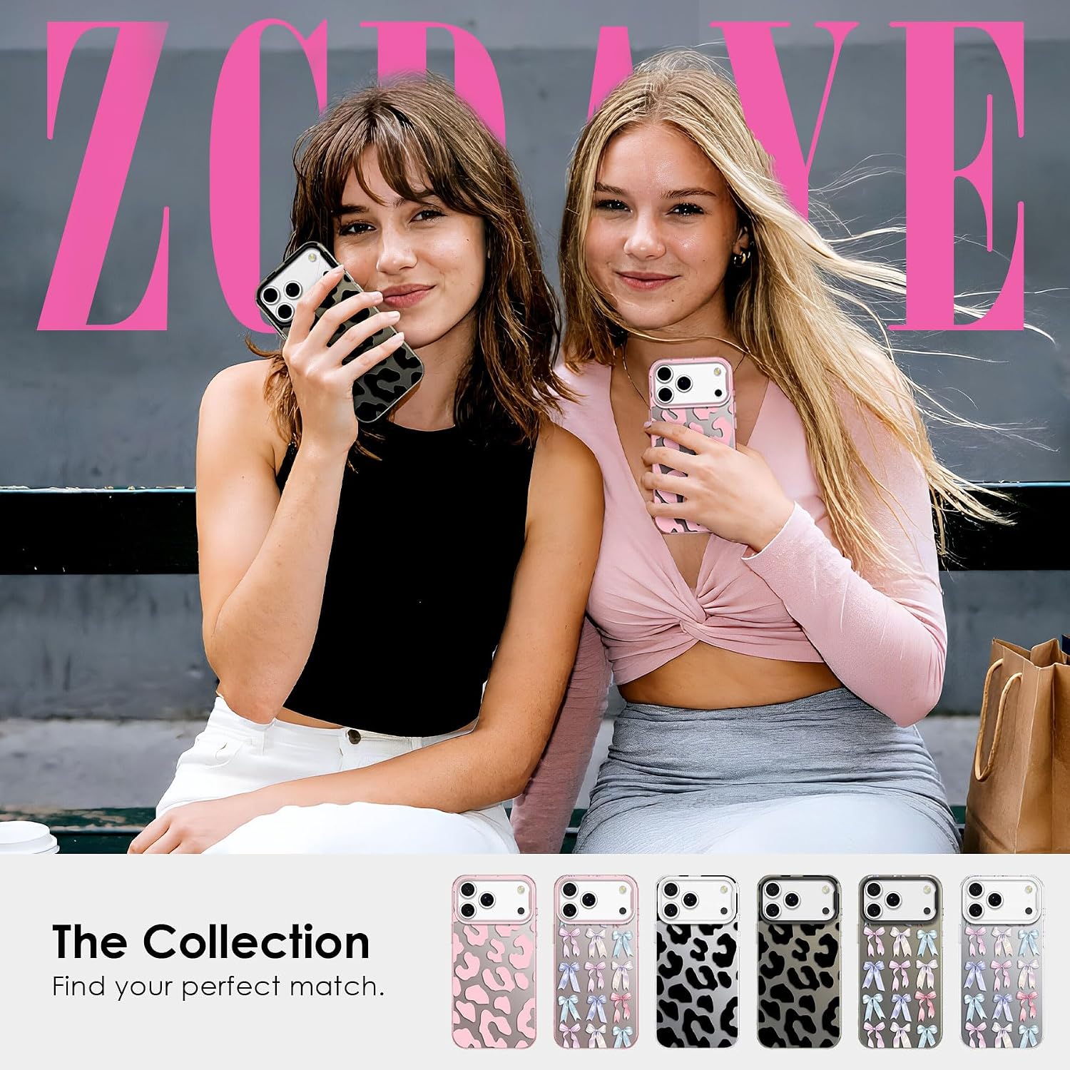 Thumbnail 6 de ZCDAYE Case for iPhone 17 Pro – Black Leopard TPU Shield