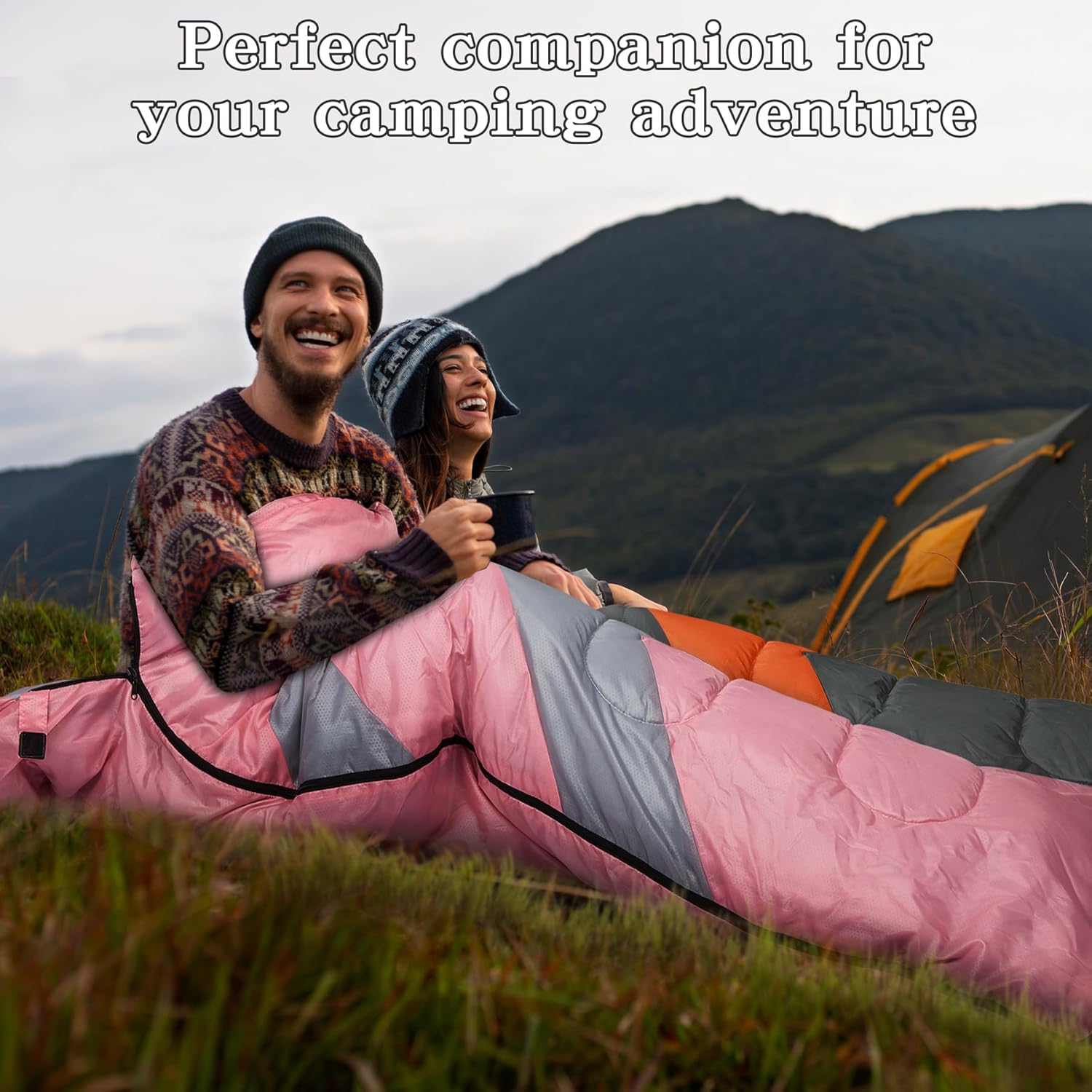 Thumbnail 5 de Zusentee Sacco a Pelo Invernale per Adulti -8°C/ -15°C, 4 Stagioni, Impermeabile, Ultraleggero e Portatile