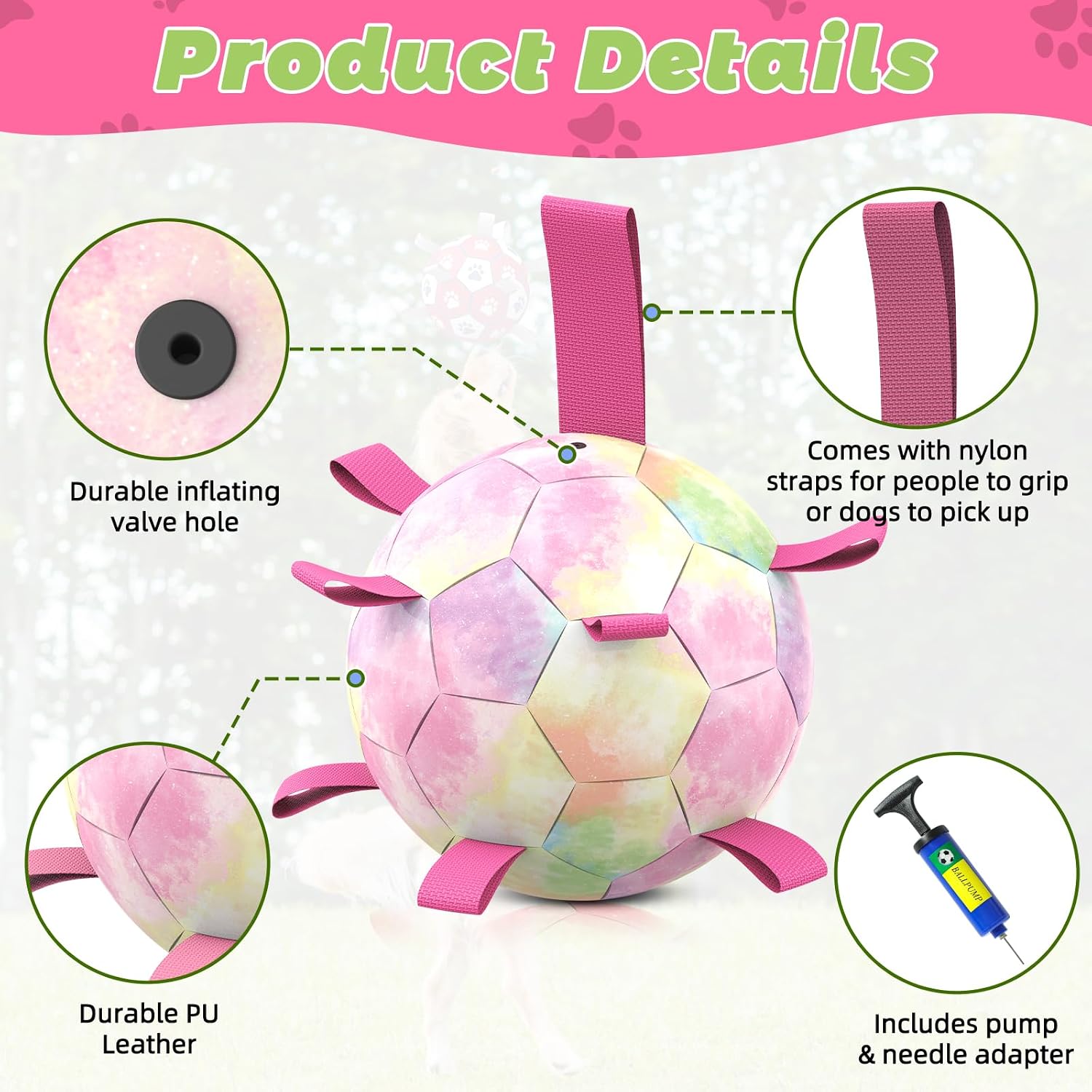 Thumbnail 6 de HETOO Dog Soccer Ball 6 Inch for puppies