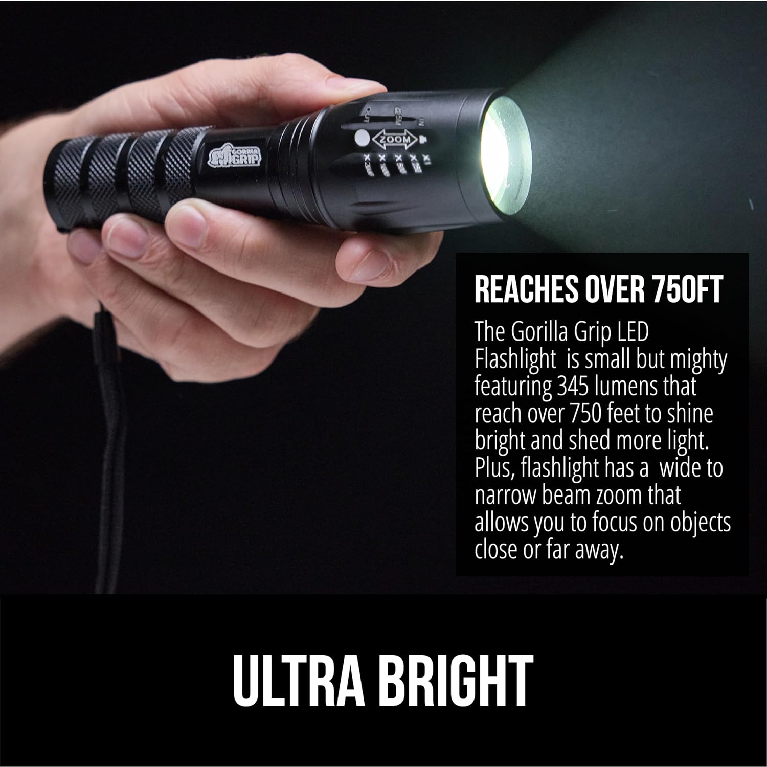 Detalle de GORILLA GRIP LED Flashlight Aluminum Alloy