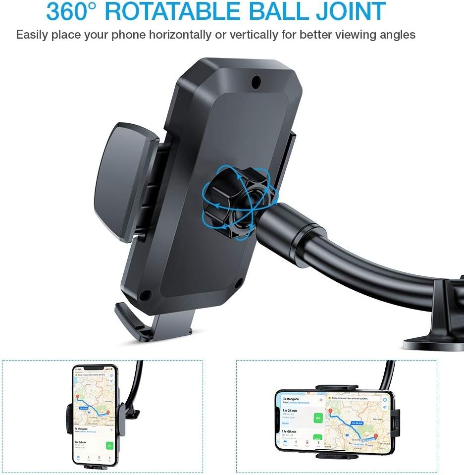 Detalle 2 de FLOVEME Car Phone Holder windsreen gooseneck for iPhone 13