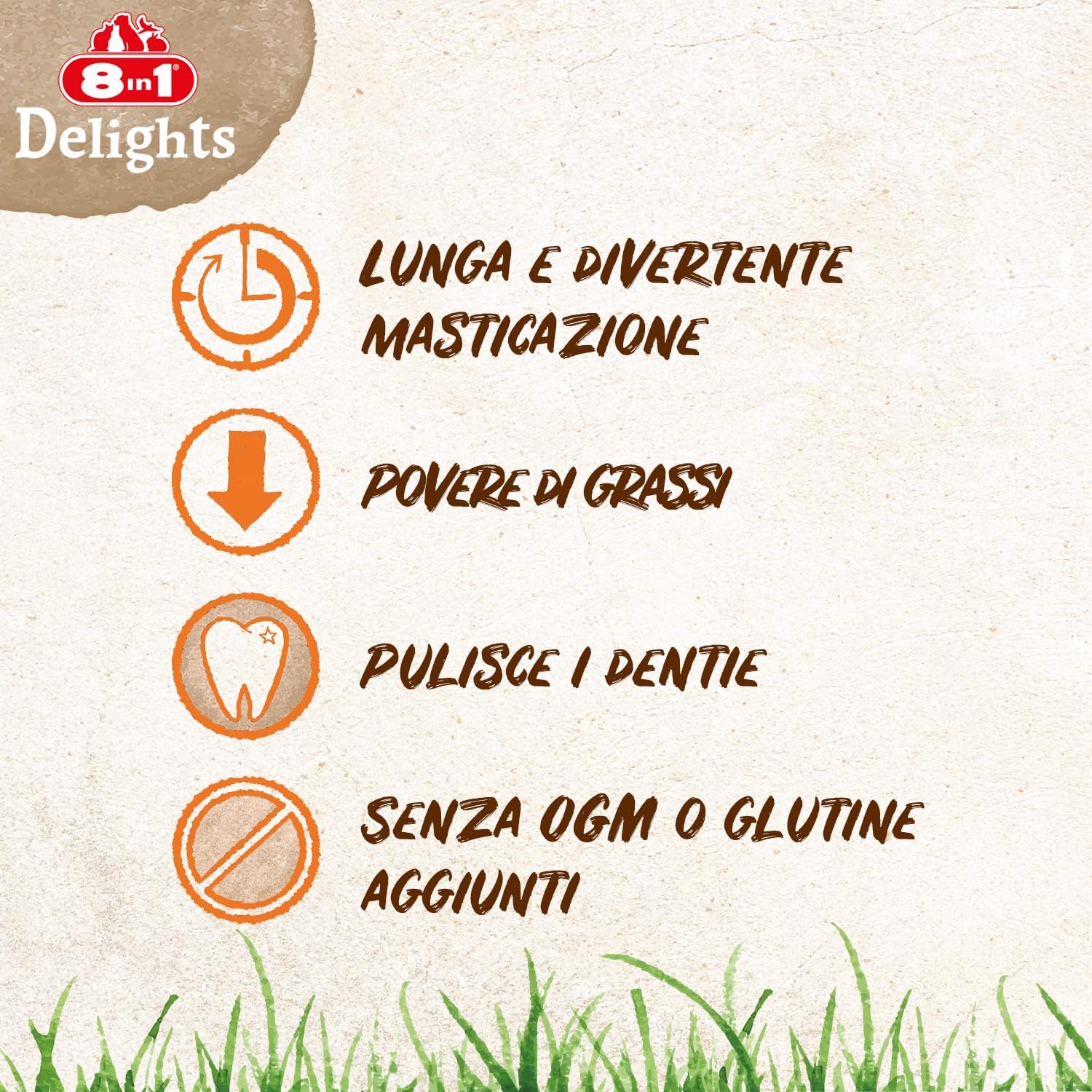 Detalle de 8in1 Delights XS Chicken Bones – Ossa da masticare per cani di piccola taglia (14 pezzi)