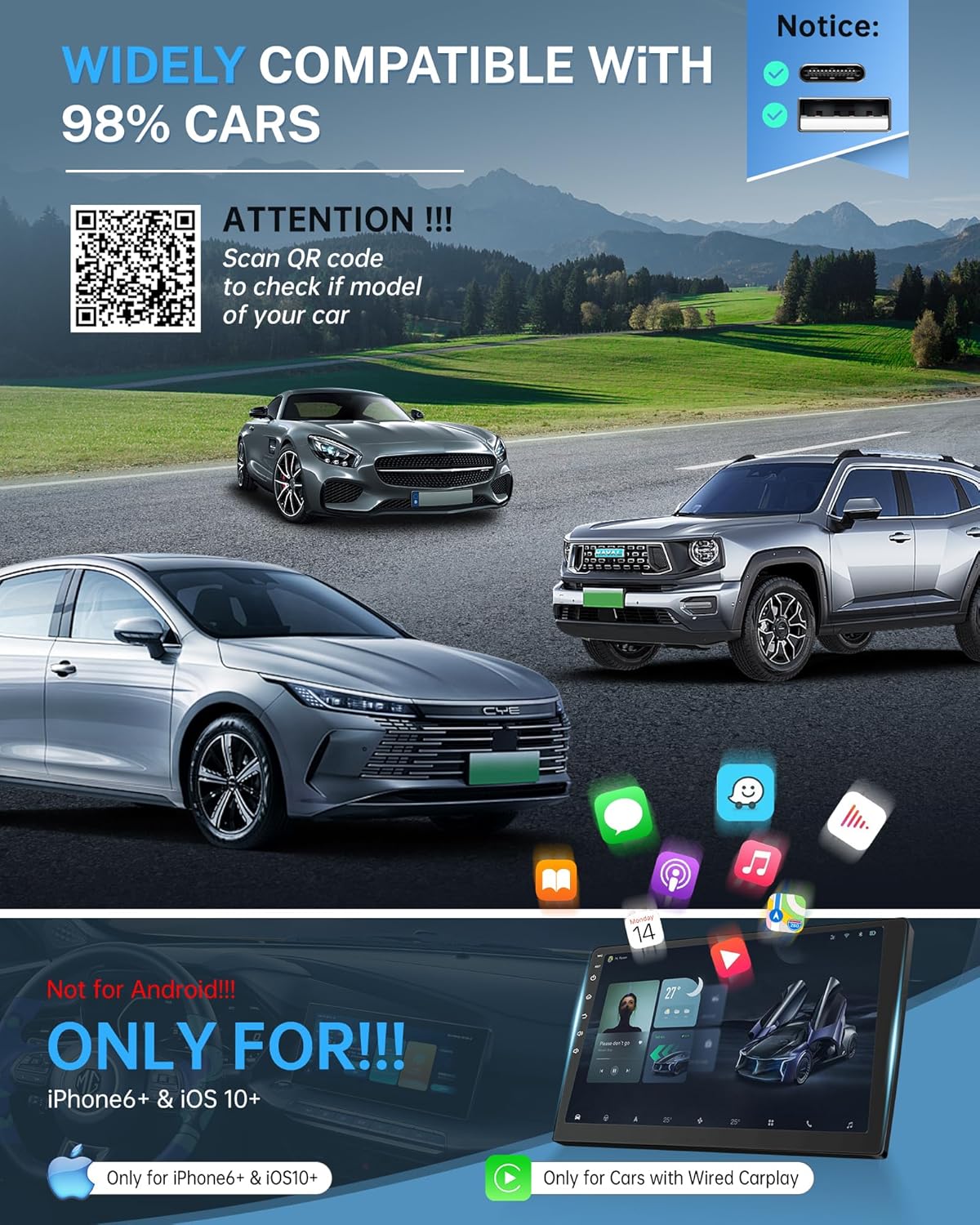 Thumbnail 6 de Jemluse Wireless CarPlay Adapter for iPhone