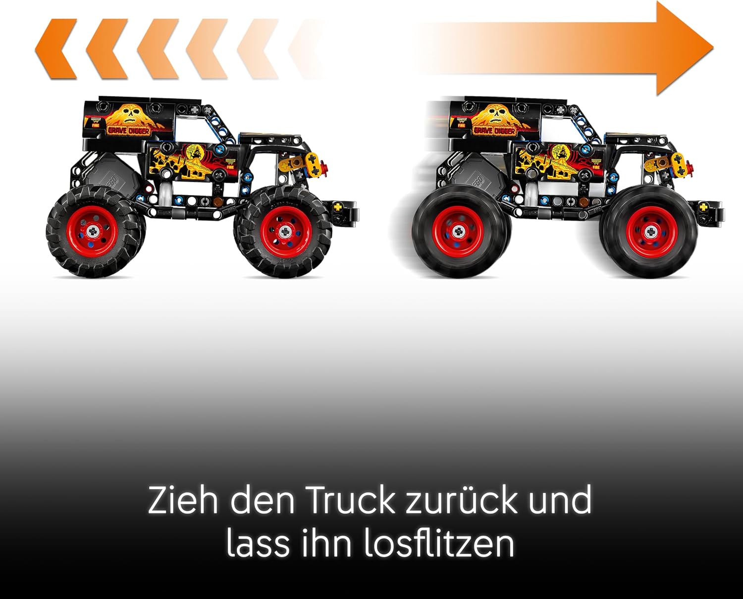 Detalle de LEGO Technic Monster Jam Grave Digger 42219 Modellbau