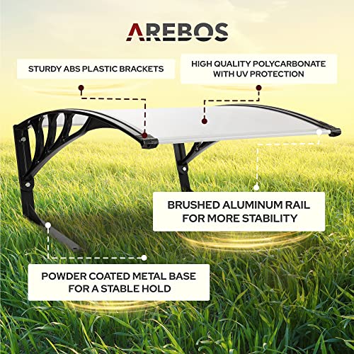 Detalle 2 de Arebos Robot Cortacésped Resistente al Aire Libre