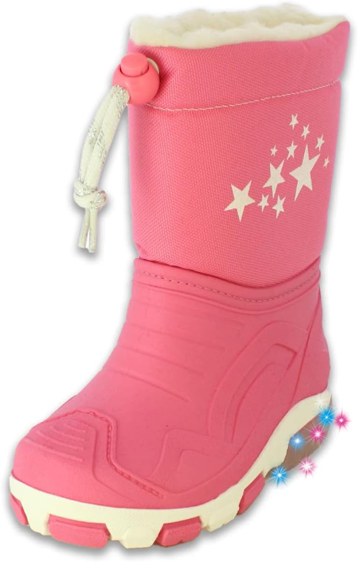Detalle de Beck Blinking StarsRain Boot Mädchen Warmfutter