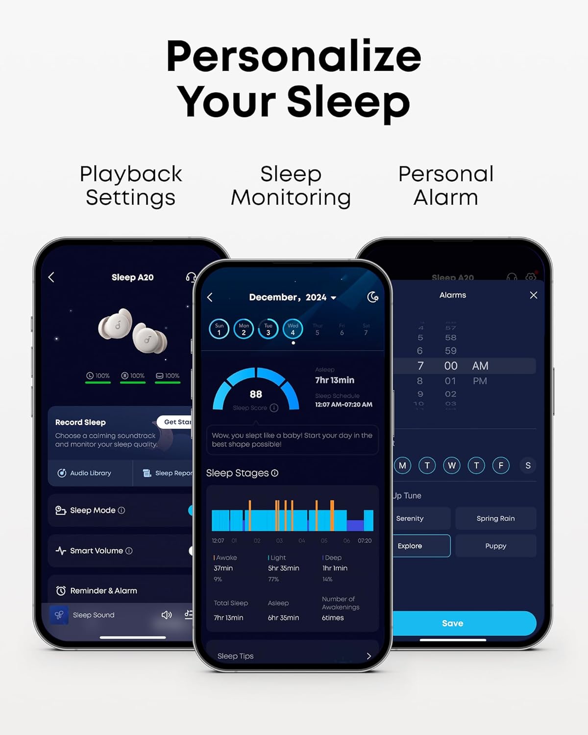 Thumbnail 6 de soundcore by Anker Sleep A20 A6611 Sleep Earbuds, Side-Sleeper Comfort