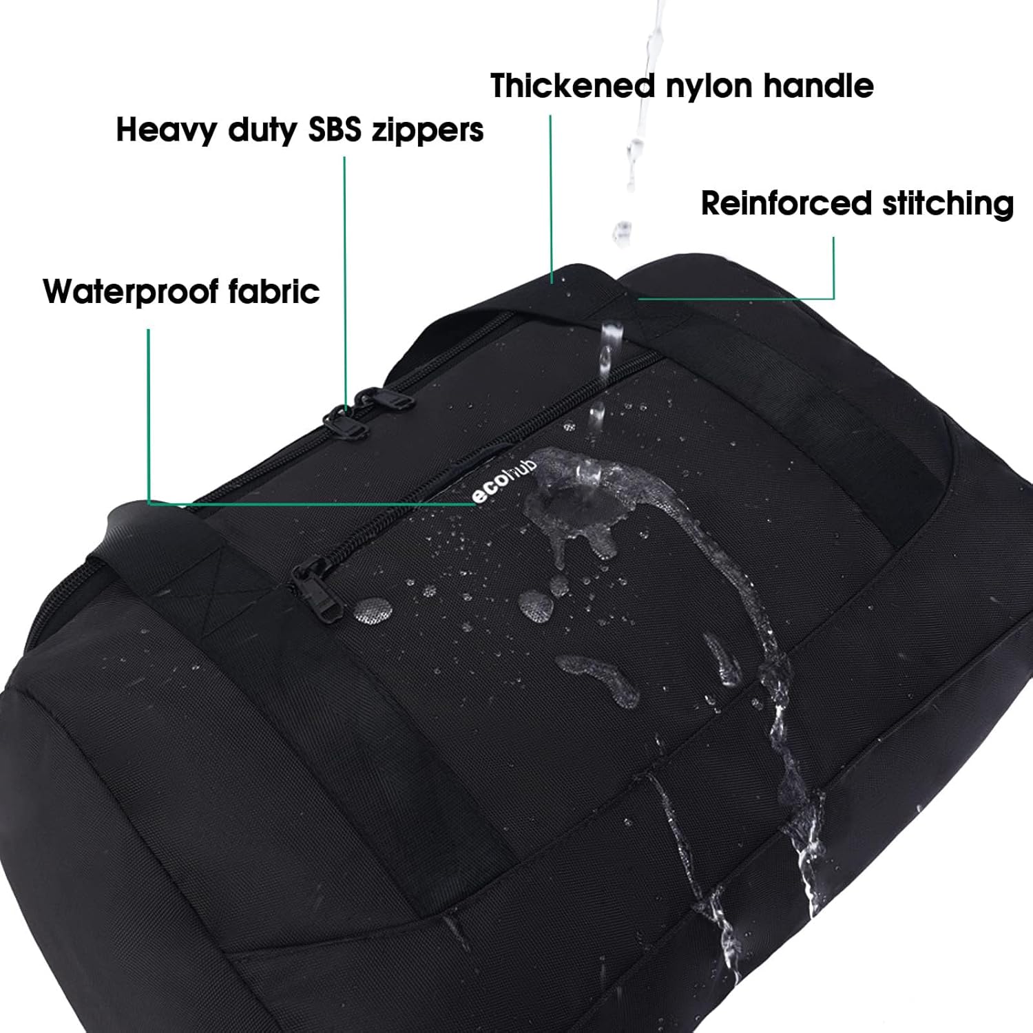 Thumbnail 4 de ECOHUB Ryanair cabin bag 40x20x25 underseat travel bag with trolley sleeve