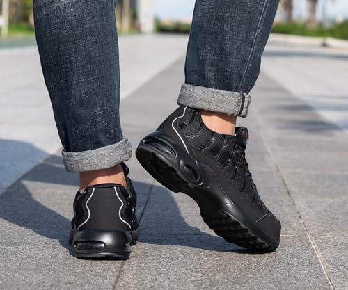 Detalle 2 de LARNMERN Chaussures de Sécurité pour Hommes et Femmes – Basket de Sécurité avec Embout Acier et Semelle Résistante