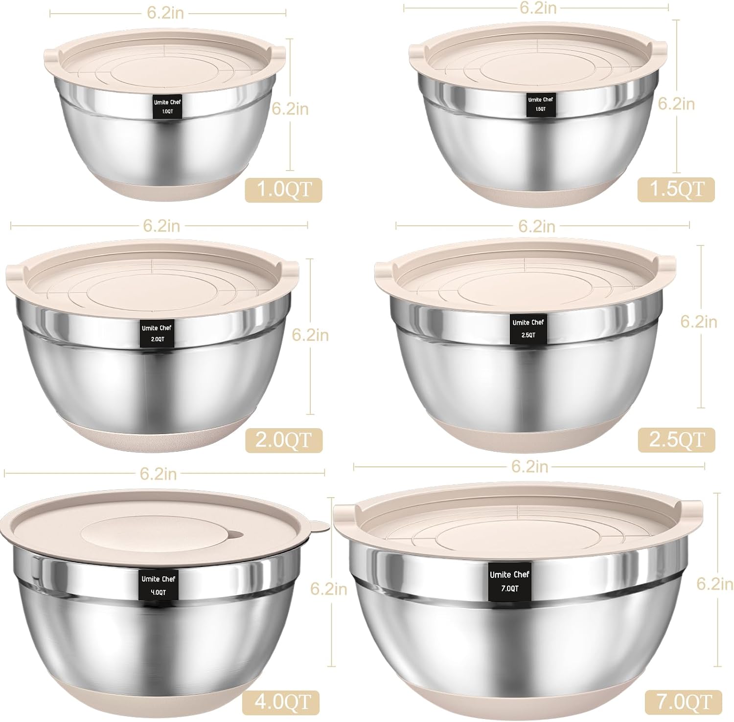 Detalle 2 de Mixing Bowls 26pcs Set 🍲