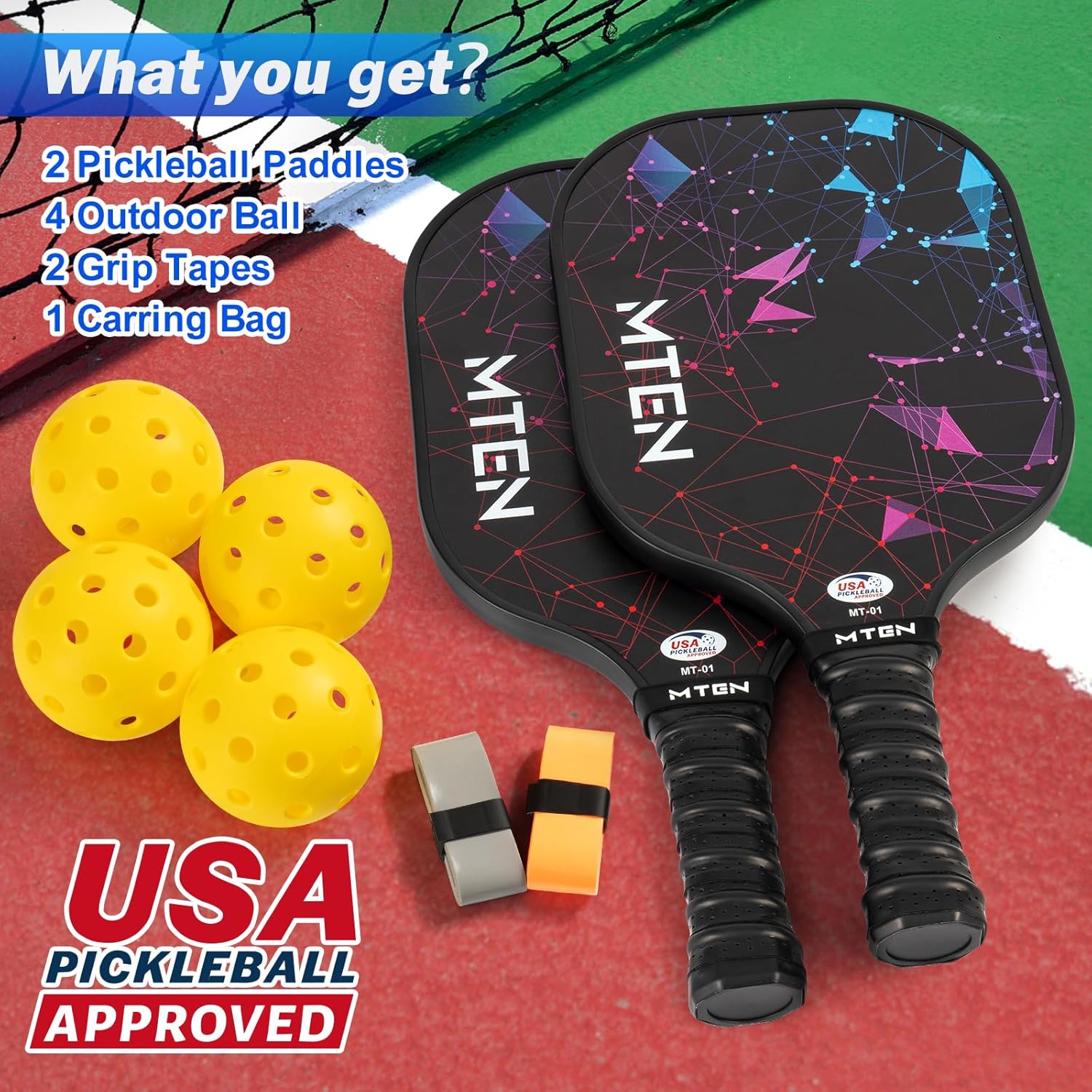 Thumbnail 6 de Pickleball paddles set 7.8 oz