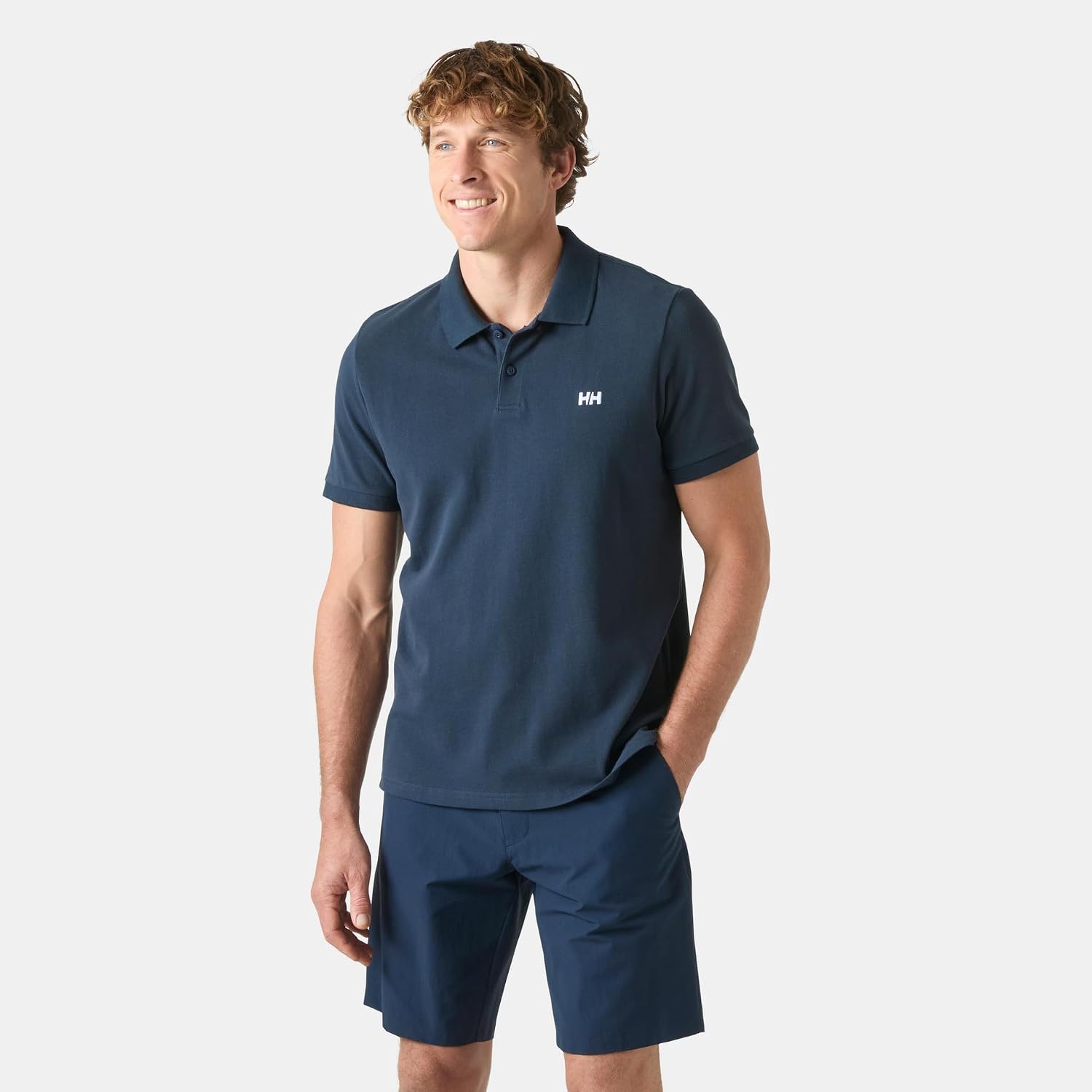 Detalle 2 de Helly Hansen Herren Transat Polo 2.0 – gepflegt sportlicher Polo mit klassischer Passform
