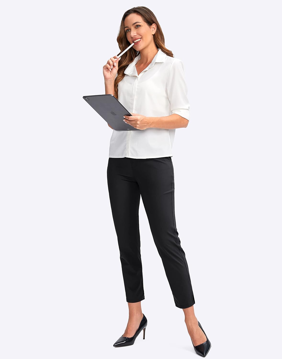 Thumbnail 5 de YYV Women’s Stretch Golf Pants (High-Waist Ankle Dress Pants) with Pockets