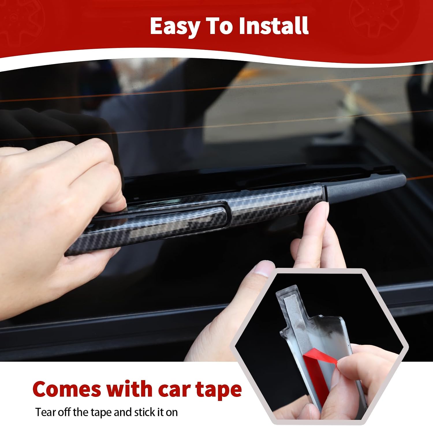Detalle de JOSHELA Rear Wiper Trim Cover ABS