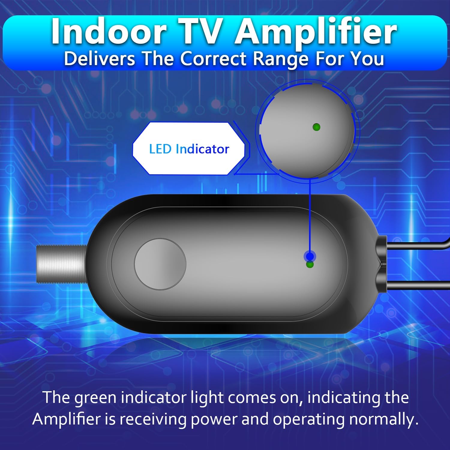 Thumbnail 4 de TV Aerial Booster Amplifier for Freeview HD – High Gain USB-Powered Indoor Signal Booster