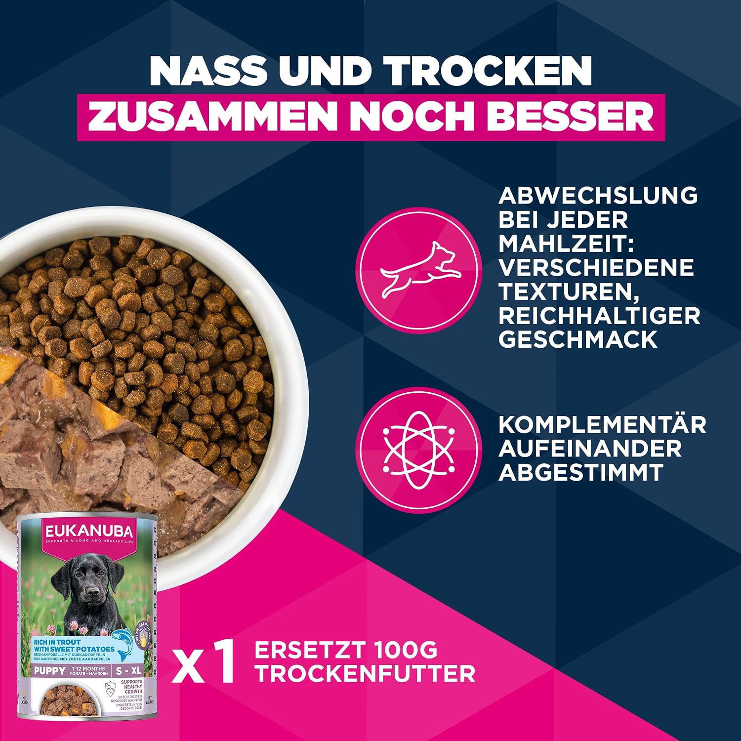 Thumbnail 6 de Eukanuba Welpenfutter mit frischem Huhn für kleine Rassen (Junior) – Premium Trockenfutter, 3 kg
