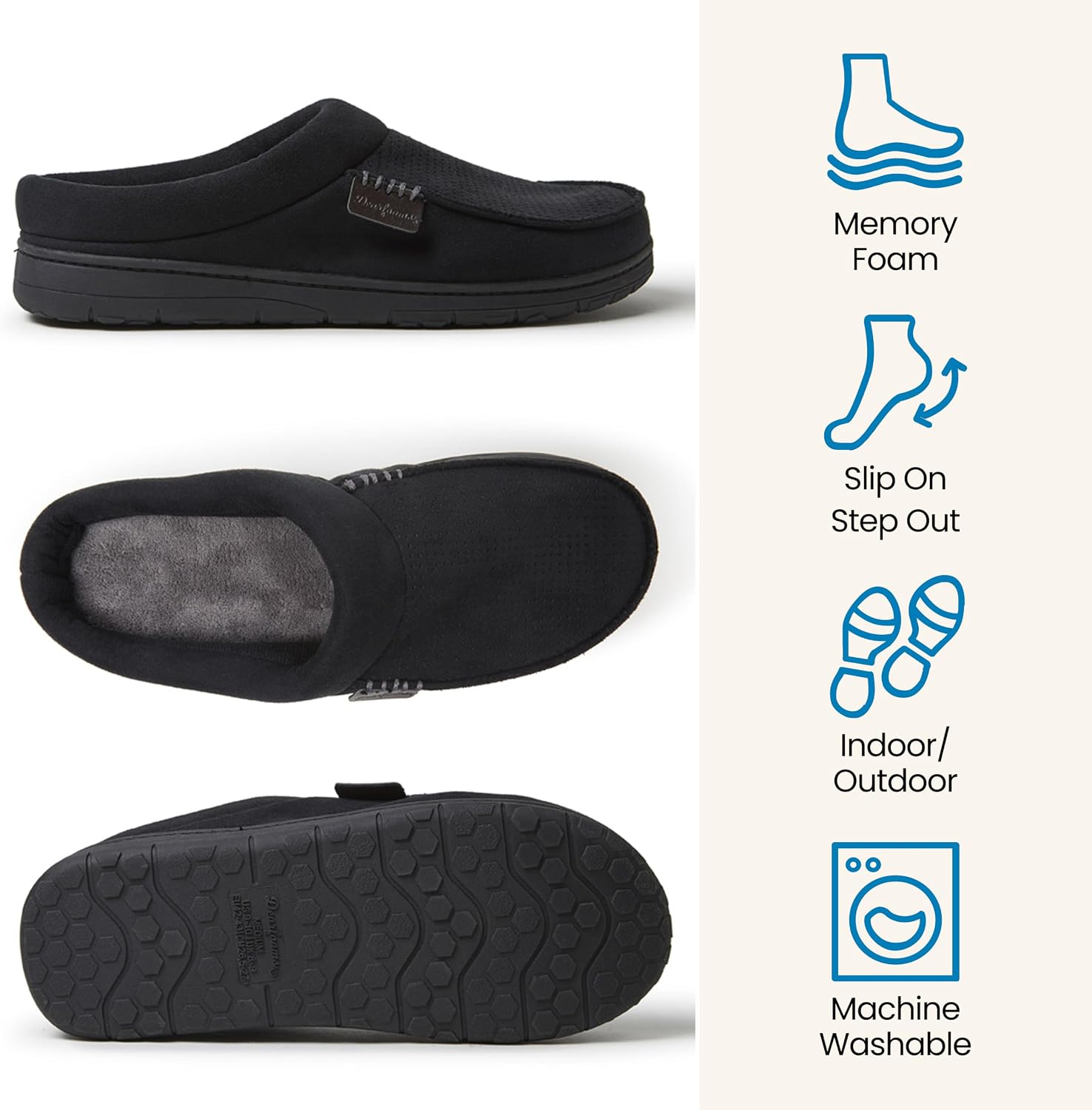 Detalle de Dearfoams Brendan Men's Clog Slippers 7-16