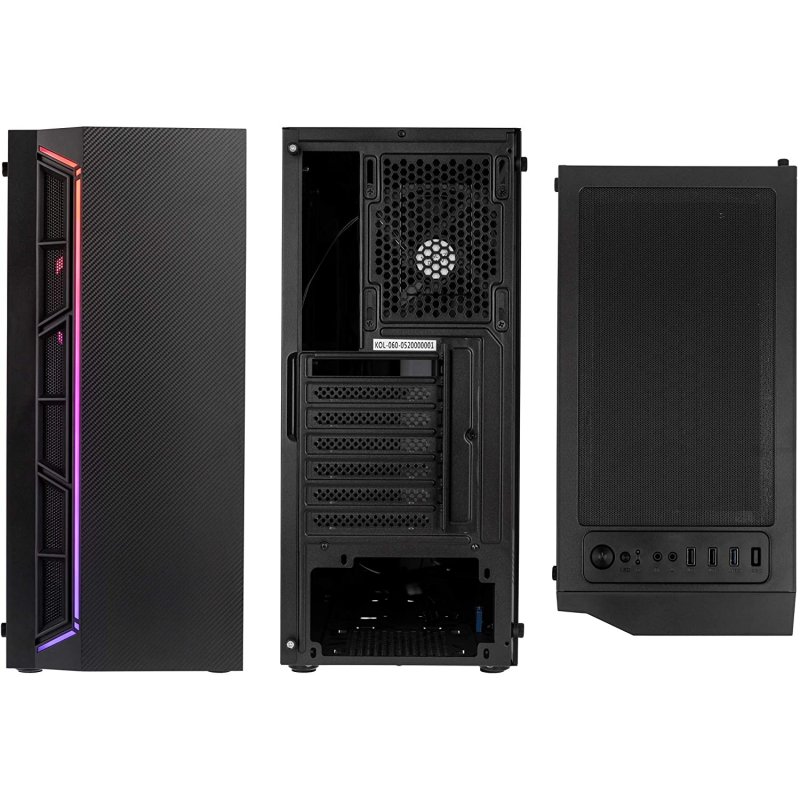 Detalle de Kolink Inspire K7 ARGB Cristal Templado USB 3.0 – Negra