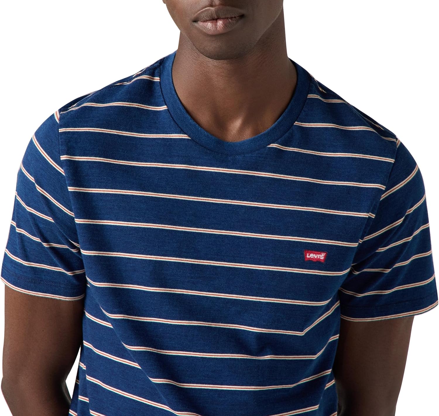 Detalle de Levi's SS Original Housemark tee Camiseta para Hombre – Taper Stripe True In, XS