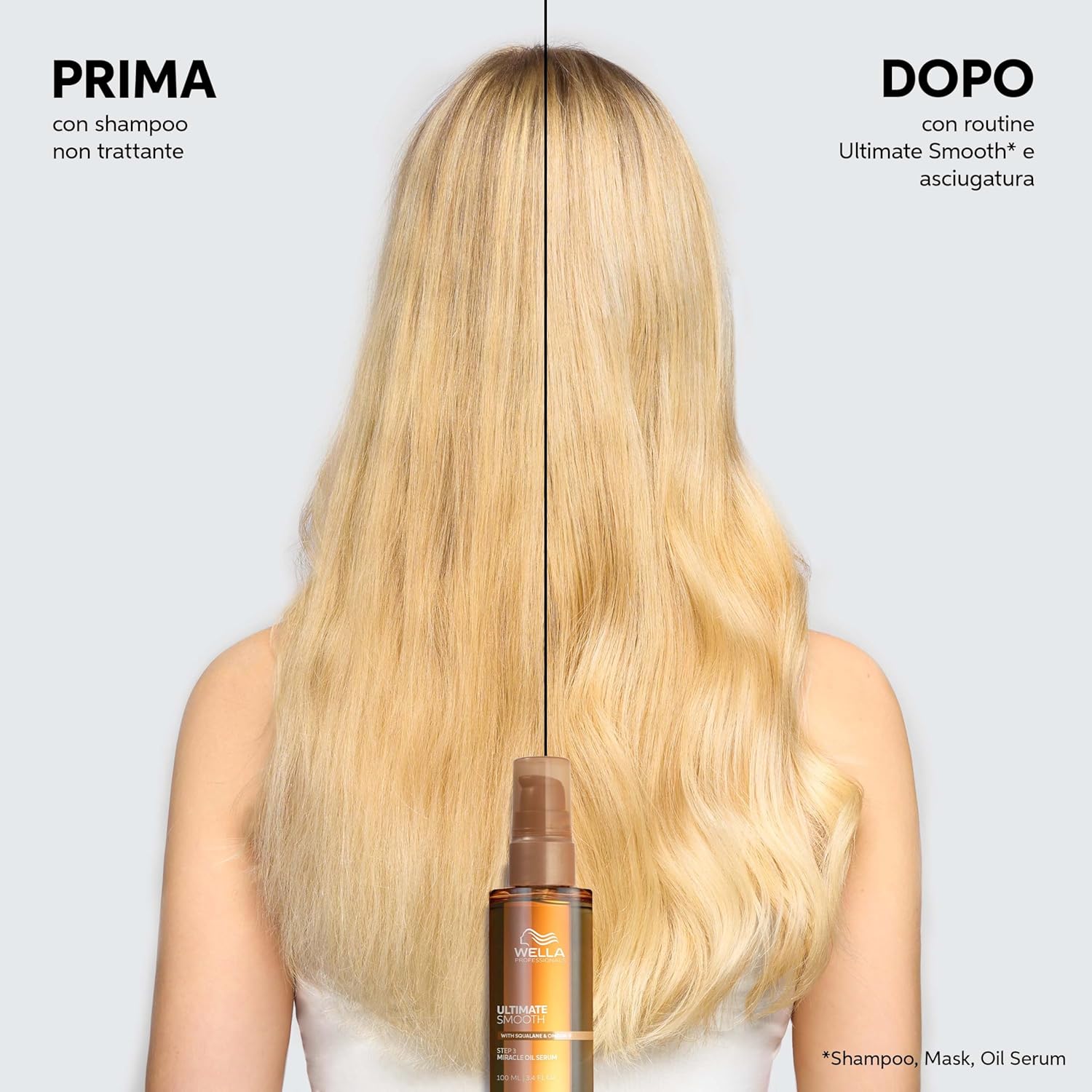 Thumbnail 2 de Wella Professionals Ultimate Smooth Maschera Capelli Ristrutturante con Squalano e Omega 9 (500 ml)