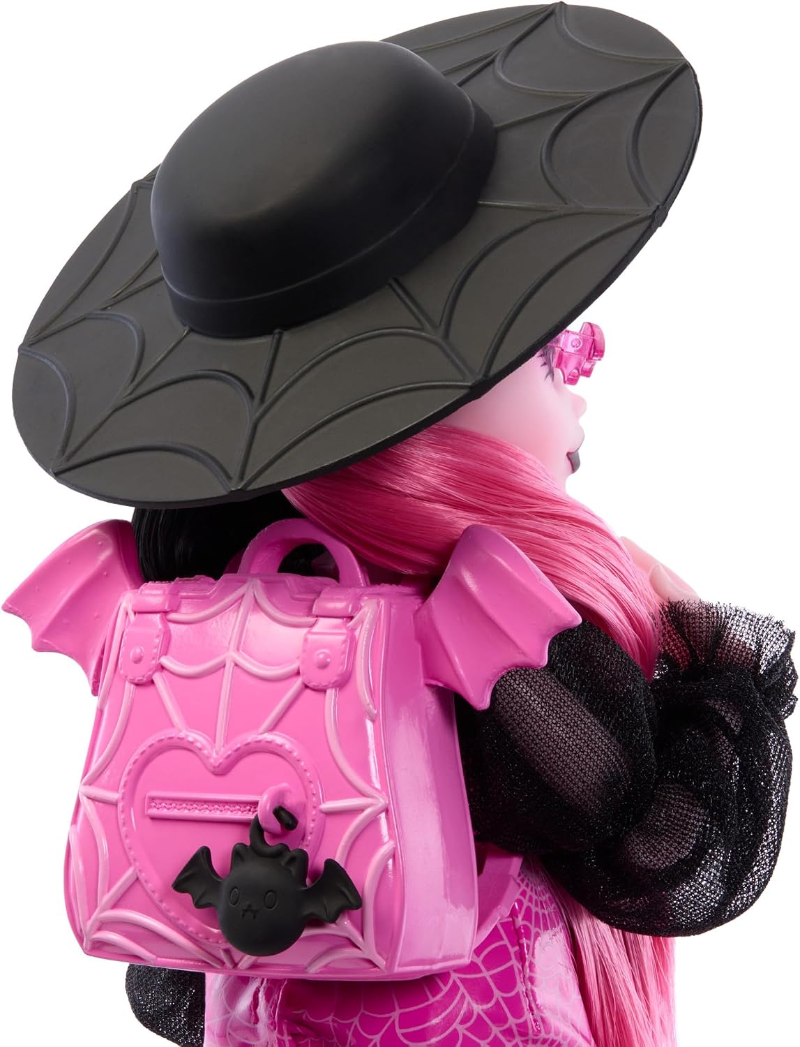 Detalle 2 de Monster High Fabulosa Draculaura con mascota Count Fabulous (Mattel HRP64) muñeca articulada y set de moda con accesorios