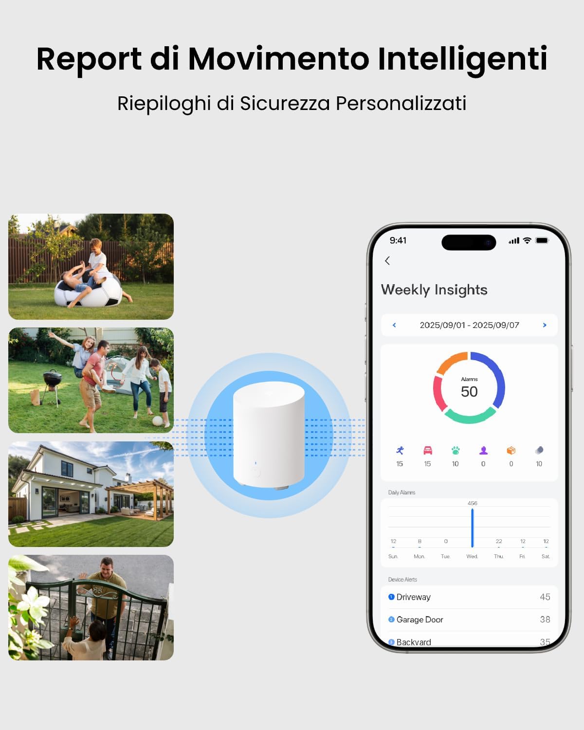 Thumbnail 5 de Reolink Kit Telecamera Wi-Fi Esterno Senza Fili 3K 5MP con Batteria, Solar e Home Hub Mini