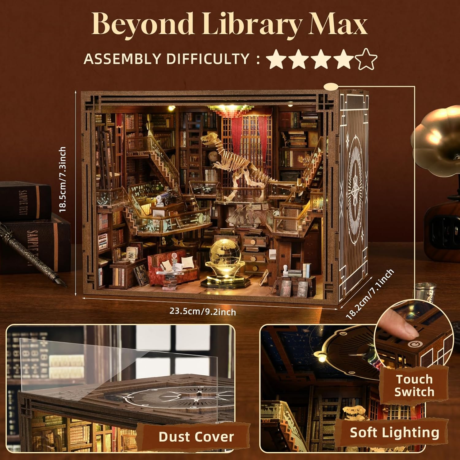 Thumbnail 2 de CCCDF DIY Book Nook Kit with LED light
