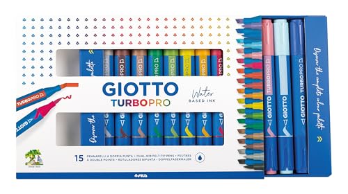 Detalle 2 de GIOTTO Turbo Pro - 15 feutres double pointe ⚙
