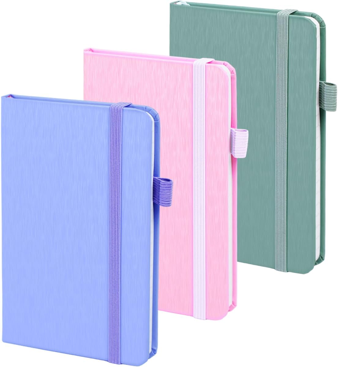 Thumbnail 6 de ONAVIA A6 Taschen-Notizbuch im 3er Pack (8,9 x 14,5 cm) – Hardcover Journal mit Linien, Schwarz/Rot/Blau
