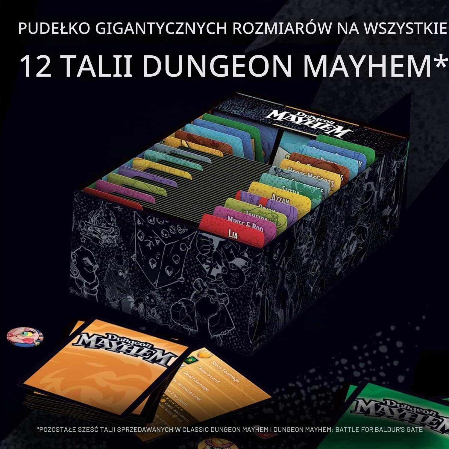Thumbnail 2 de Dungeons & Dragons C7888000 Dungeon Mayhem: Monster Madness – gra karciana, 6 talii