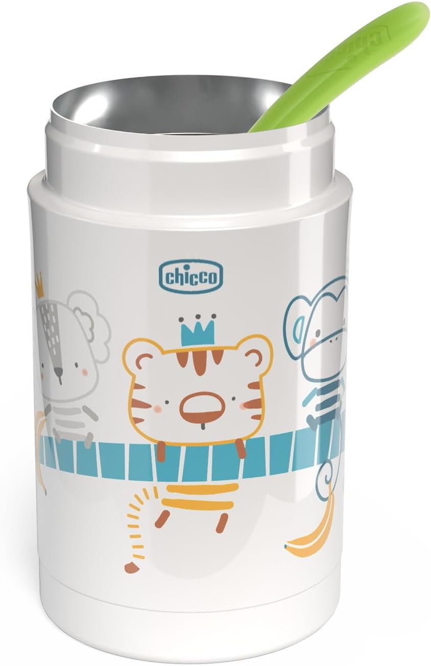 Thumbnail 3 de Chicco Contenitore Termico per Alimenti 500 ml: Portapappa in acciaio inox con chiusura anti-goccia